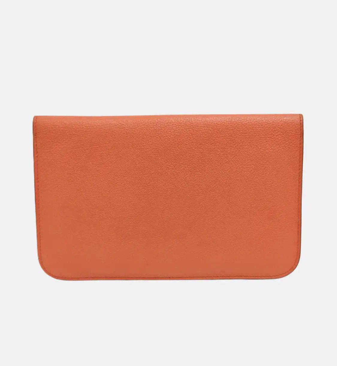 Hermes Hermes Dogon Large Rose Lobster Evercolor cowhide leather wallet silver hardware Size ONE SIZE - 5 Thumbnail