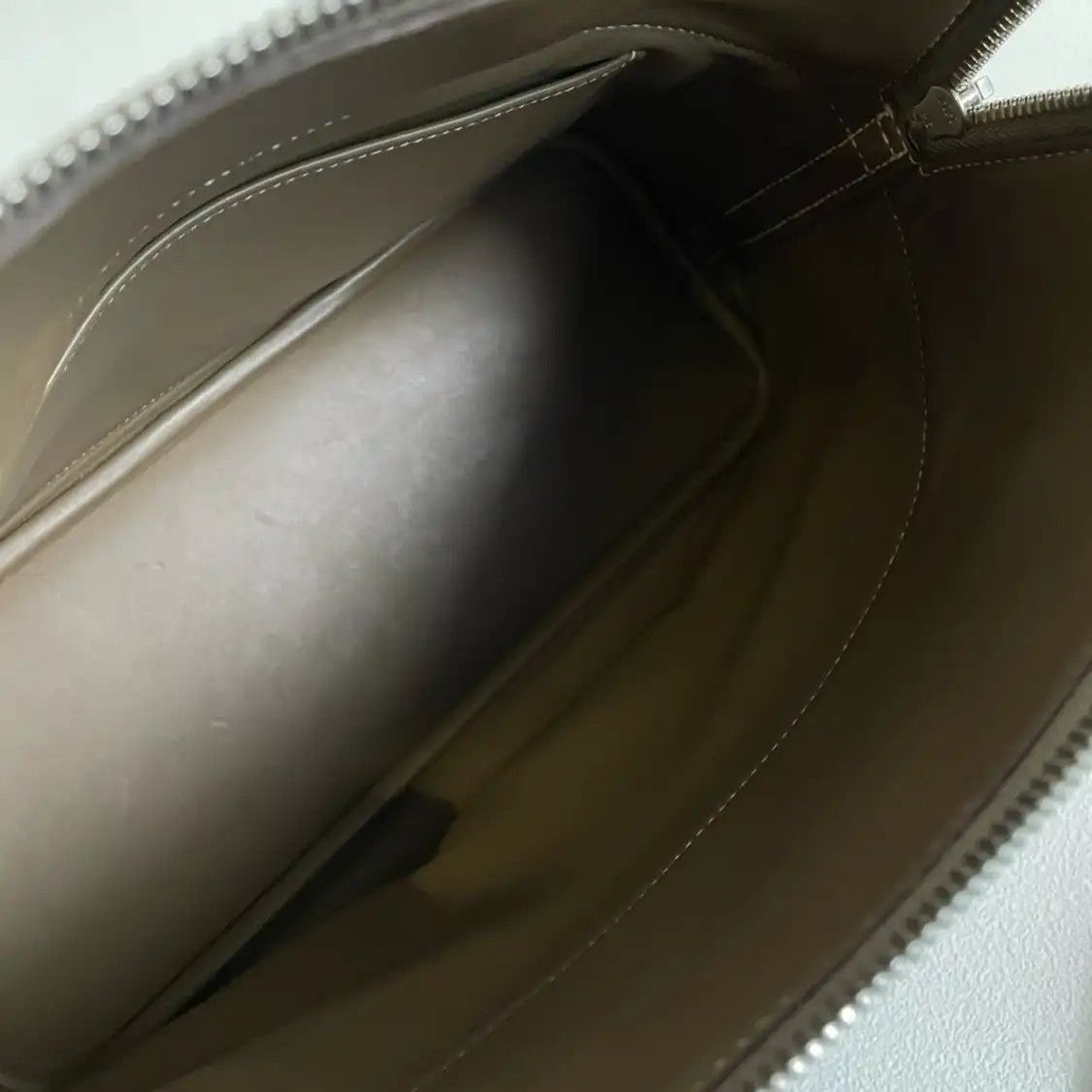 Hermes Hermes Bolide 31 Etoupe Clemence cowhide leather shoulder bag silver hardware de Size ONE SIZE - 6 Thumbnail