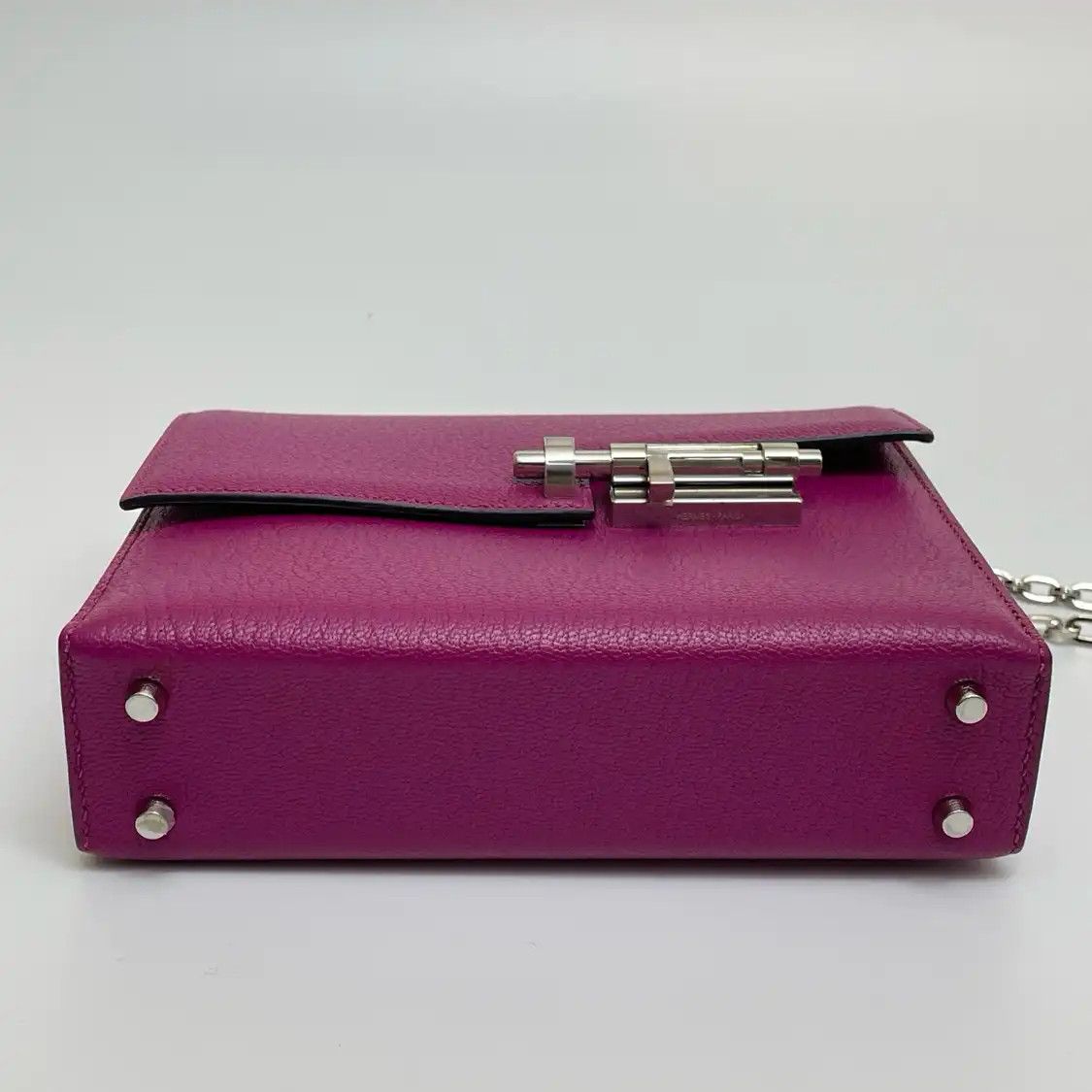 Hermes Hermes Verrou 17 Magnolia Pink Chamkila goatskin Verrou bolt bag shoulder bag si Size ONE SIZE - 5 Thumbnail