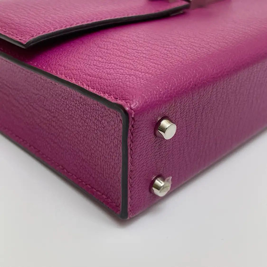 Hermes Hermes Verrou 17 Magnolia Pink Chamkila goatskin Verrou bolt bag shoulder bag si Size ONE SIZE - 2 Thumbnail