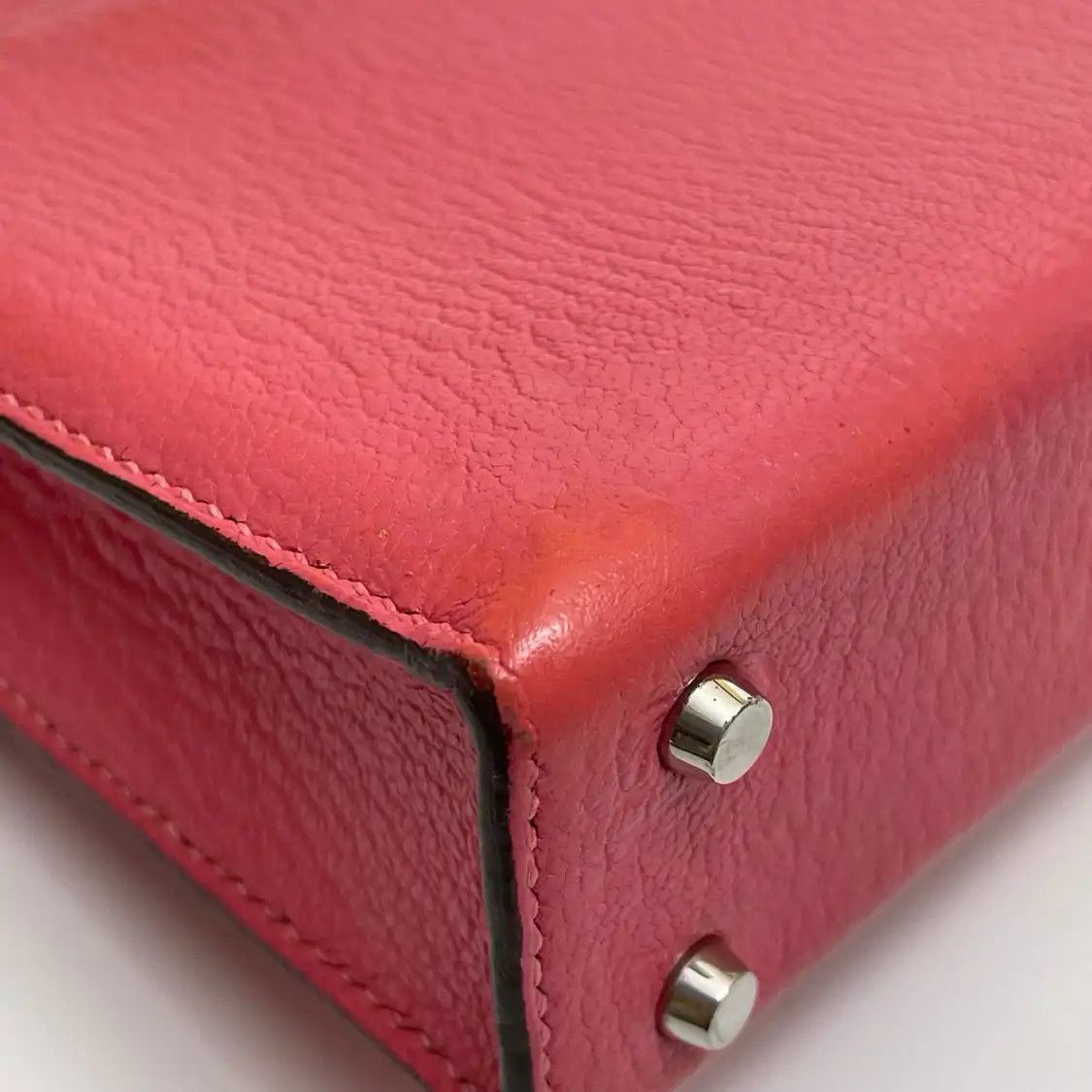 Hermes Hermes Verrou 17 Rose Lipstick Chèvre Mysore goatskin Verrou bolt bag shoulder b Size ONE SIZE - 9 Thumbnail