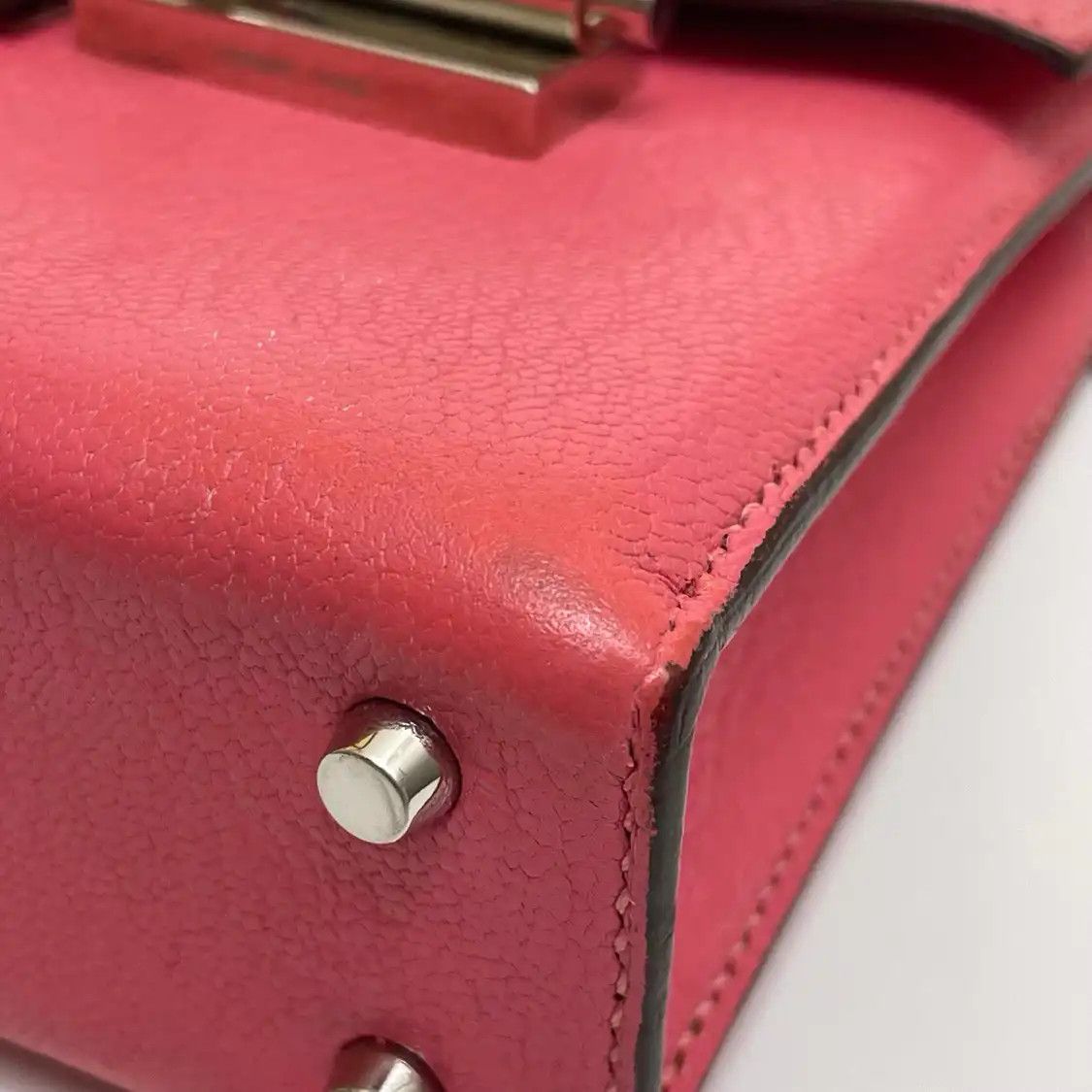 Hermes Hermes Verrou 17 Rose Lipstick Chèvre Mysore goatskin Verrou bolt bag shoulder b Size ONE SIZE - 12 Thumbnail