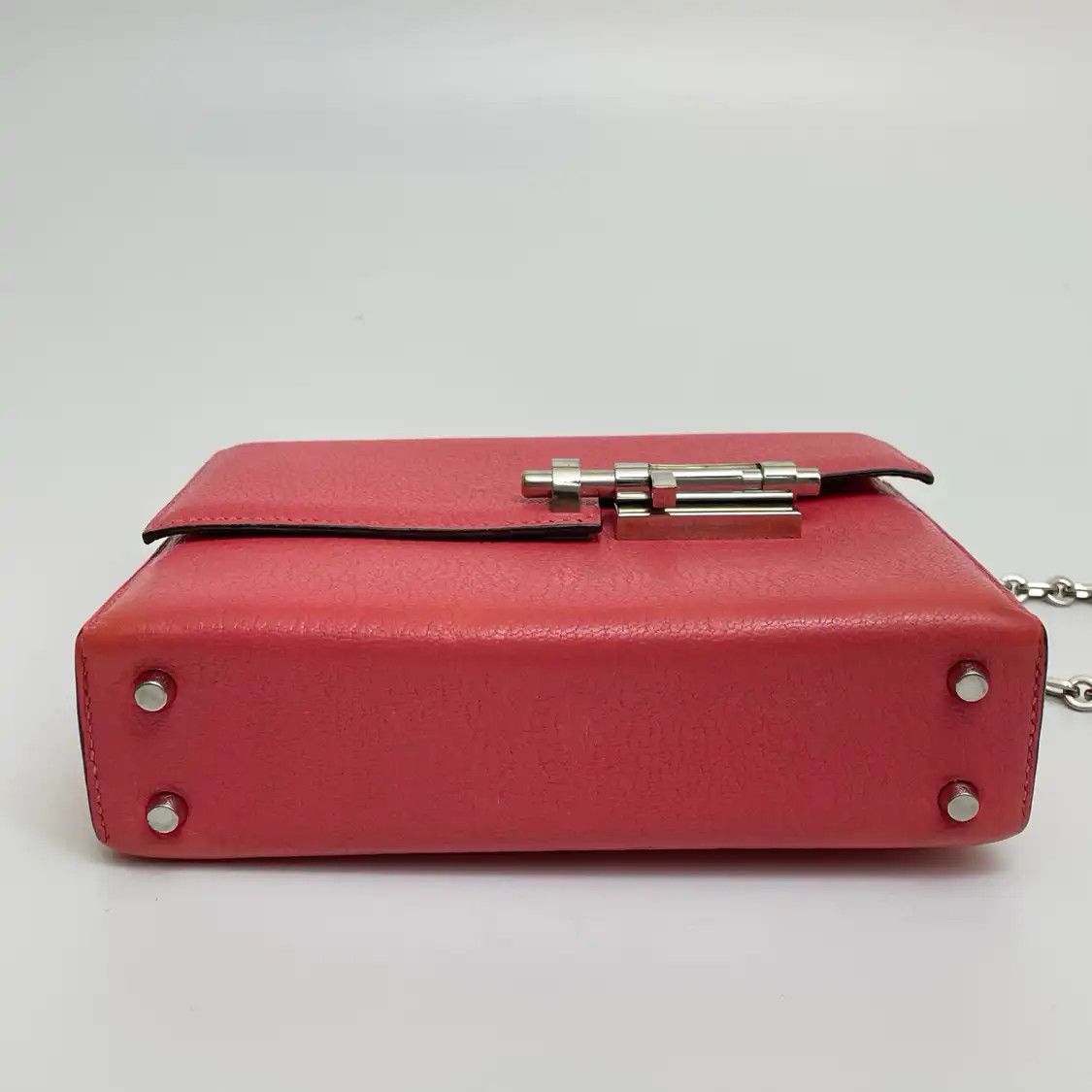 Hermes Hermes Verrou 17 Rose Lipstick Chèvre Mysore goatskin Verrou bolt bag shoulder b Size ONE SIZE - 5 Thumbnail
