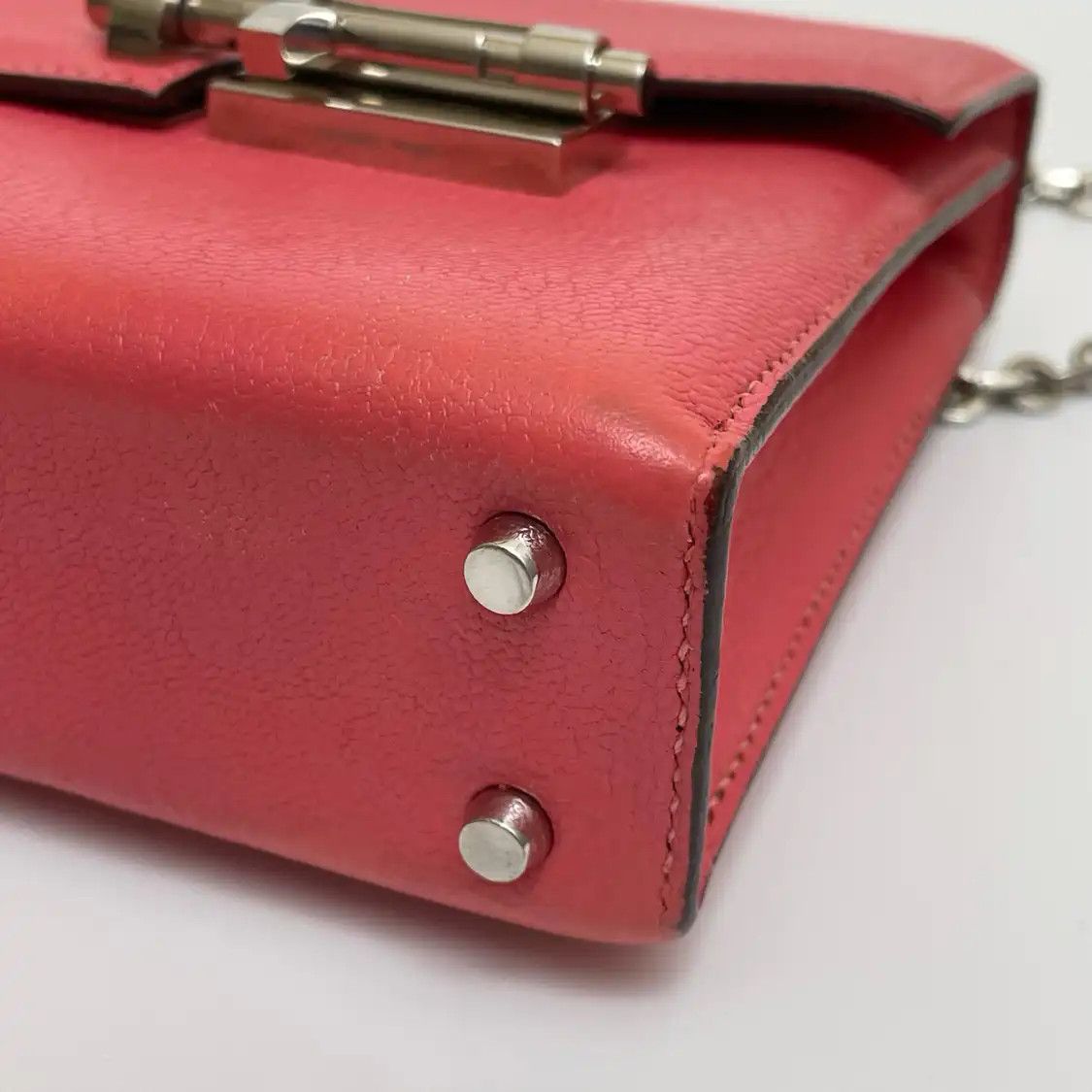 Hermes Hermes Verrou 17 Rose Lipstick Chèvre Mysore goatskin Verrou bolt bag shoulder b Size ONE SIZE - 2 Thumbnail