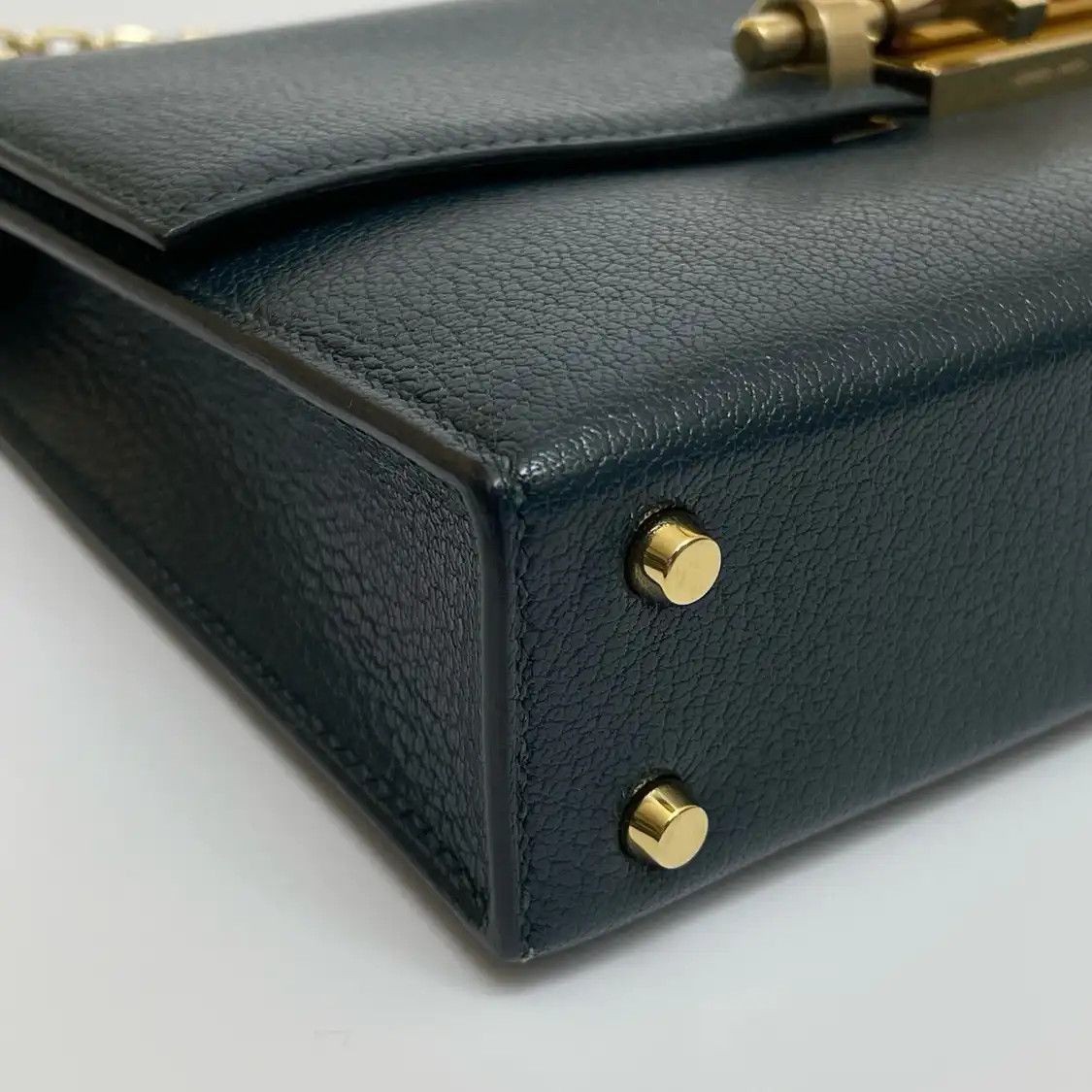 Hermes Hermes Verrou 17 Vert Cypres Chamkila goatskin Verrou bolt bag shoulder bag pale Size ONE SIZE - 2 Thumbnail