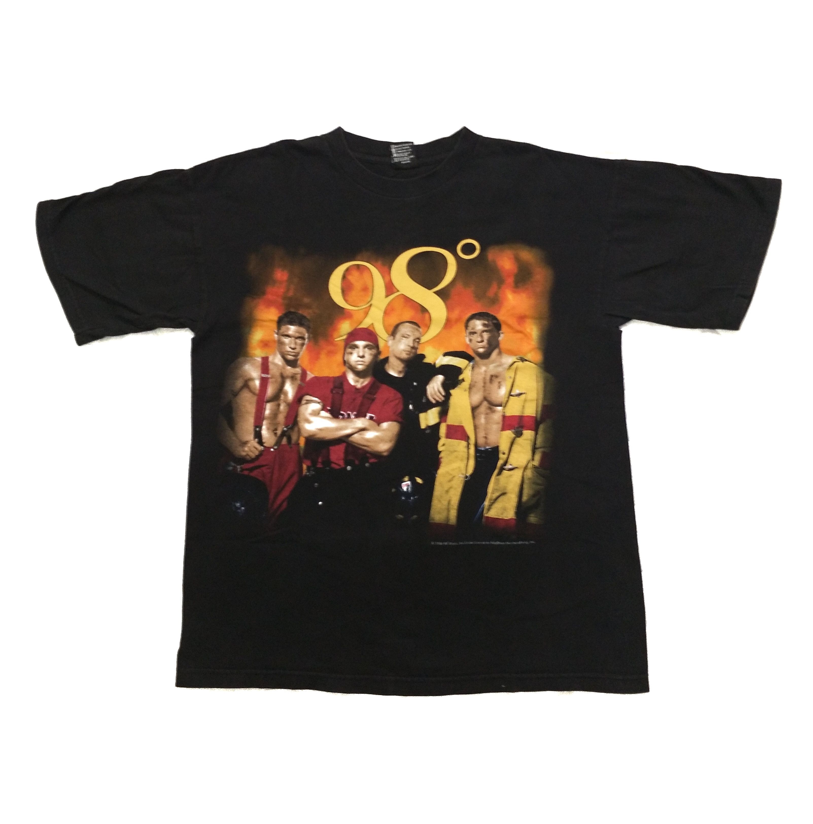 Vintage 98 DEGREES- Heat It Up Tour” Concert Tee