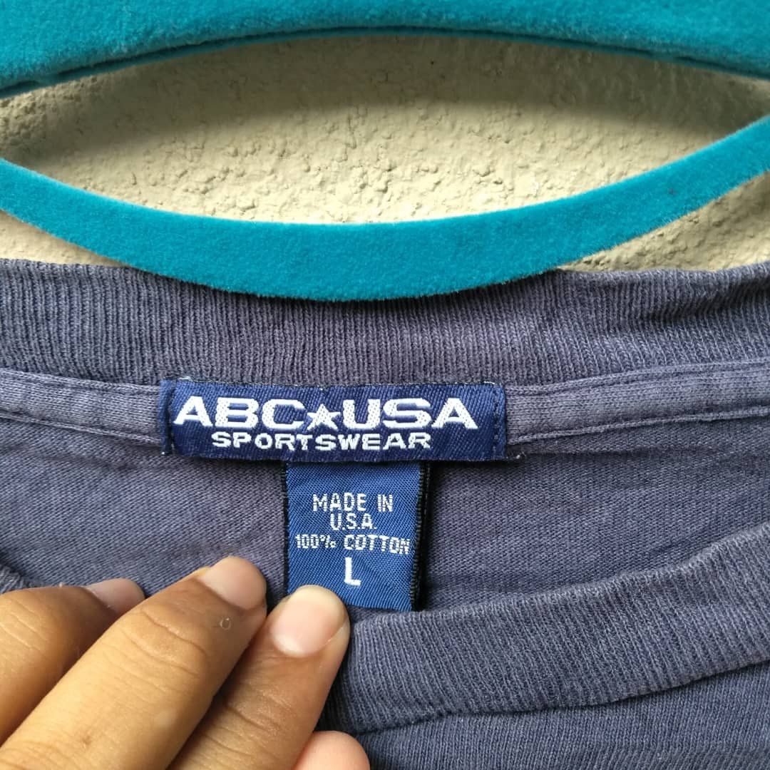 Vintage 💥VINTAGE SUNFADED 90s ABC USA SPORTSWEAR GUAM T SHIRTS Size US L / EU 52-54 / 3 - 4 Thumbnail