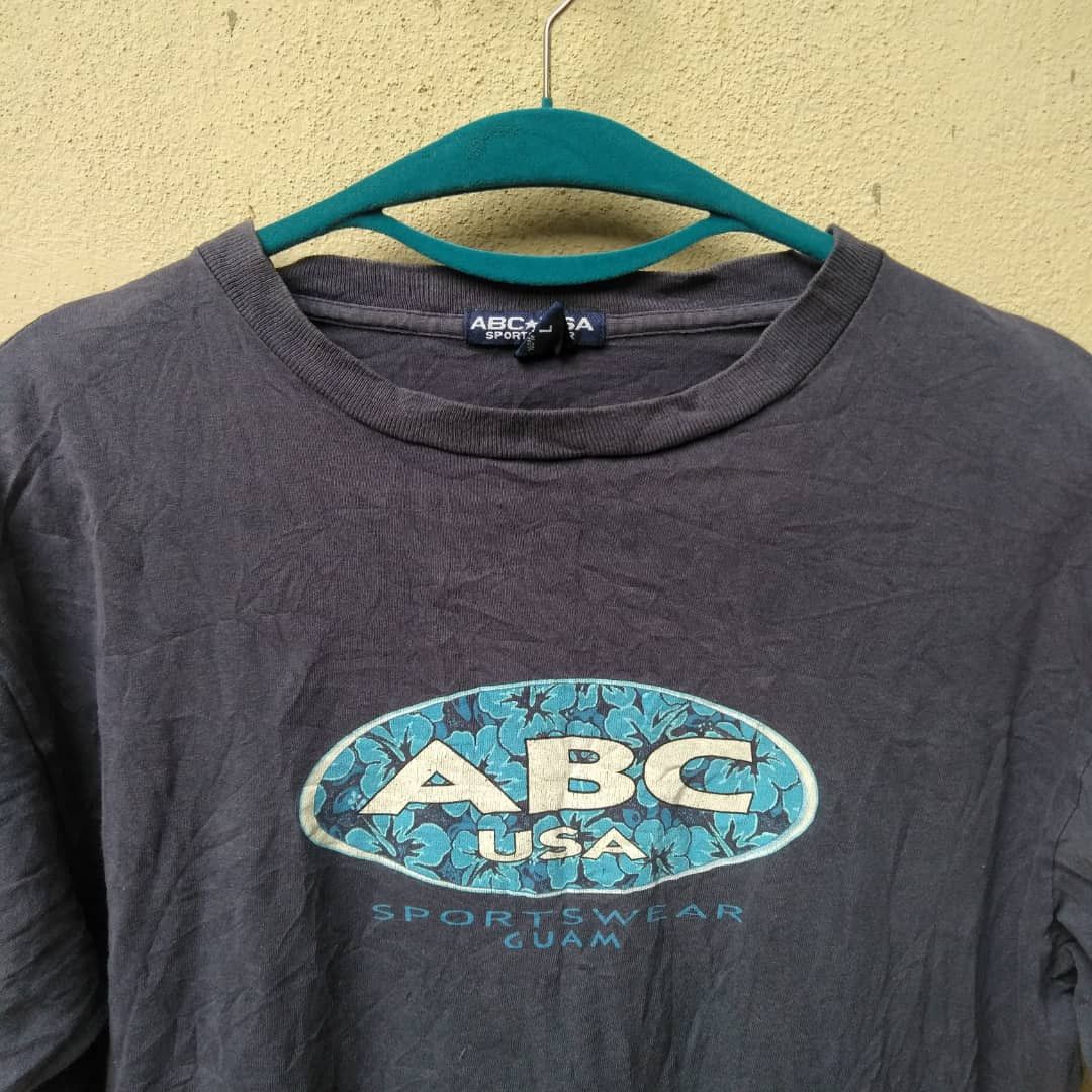 Vintage 💥VINTAGE SUNFADED 90s ABC USA SPORTSWEAR GUAM T SHIRTS Size US L / EU 52-54 / 3 - 2 Thumbnail