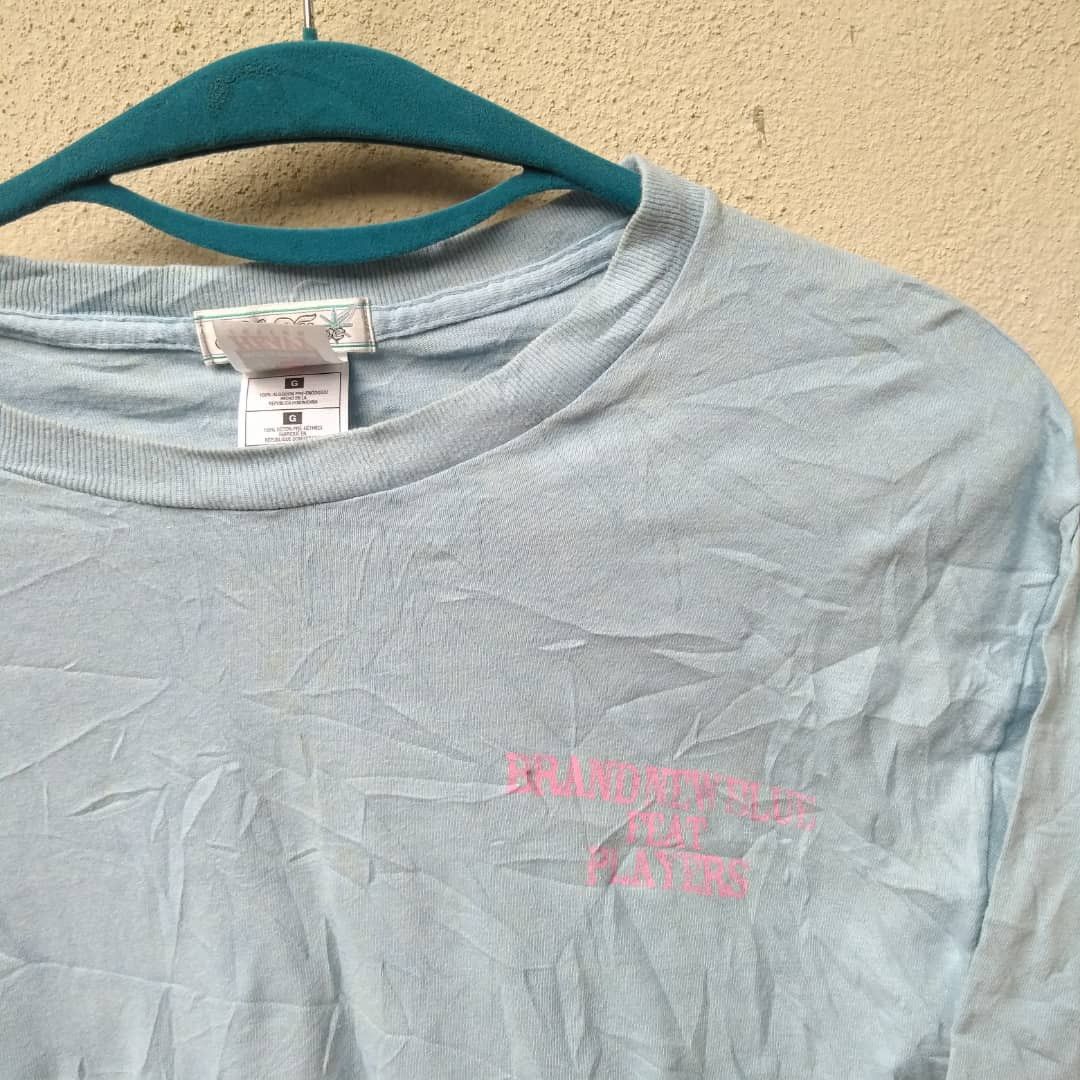 Fruit Of The Loom 🔥90s BLUE WAVES BRAND NEW BLUE FEAT PLAYERS T SHIRTS Size US L / EU 52-54 / 3 - 4 Thumbnail