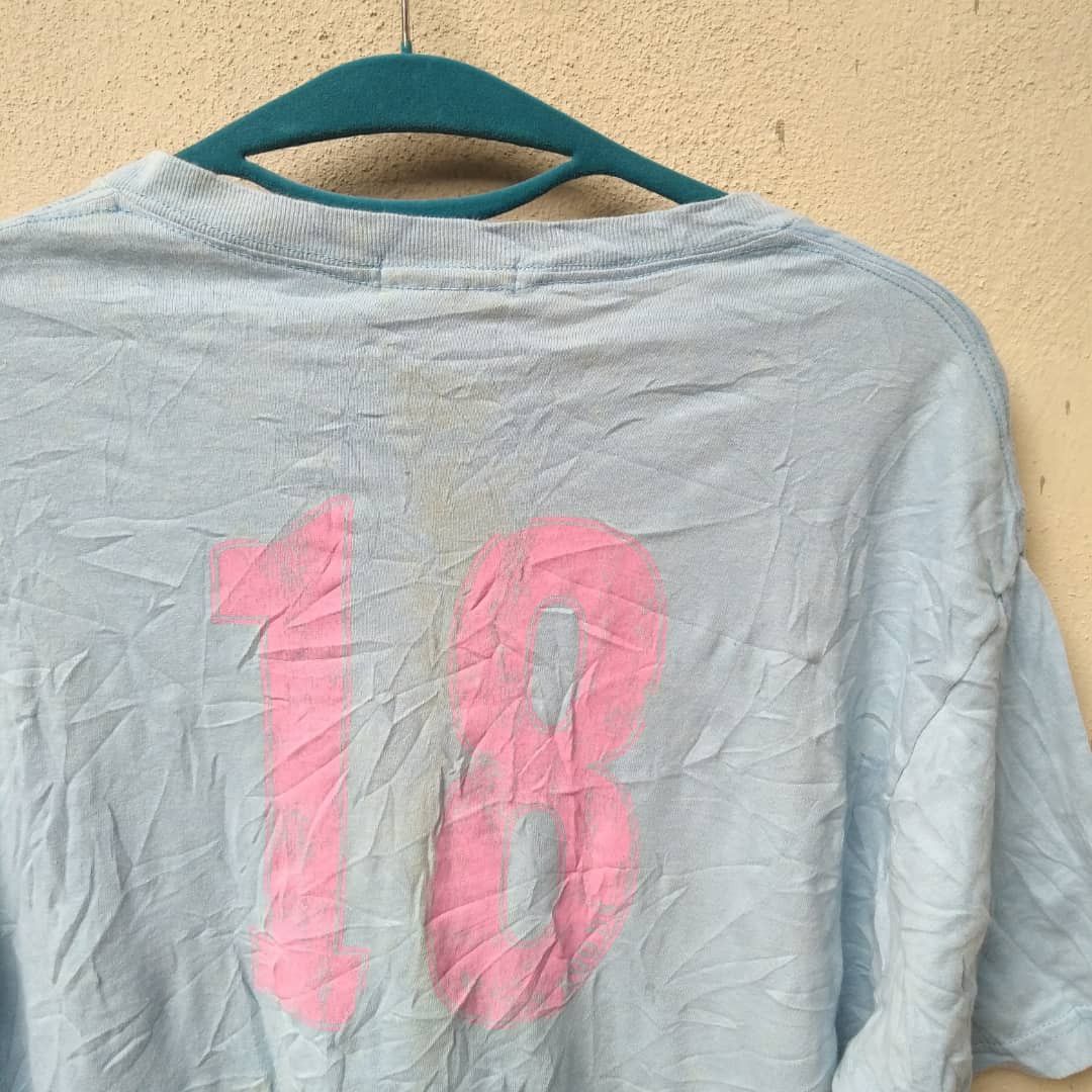 Fruit Of The Loom 🔥90s BLUE WAVES BRAND NEW BLUE FEAT PLAYERS T SHIRTS Size US L / EU 52-54 / 3 - 5 Thumbnail