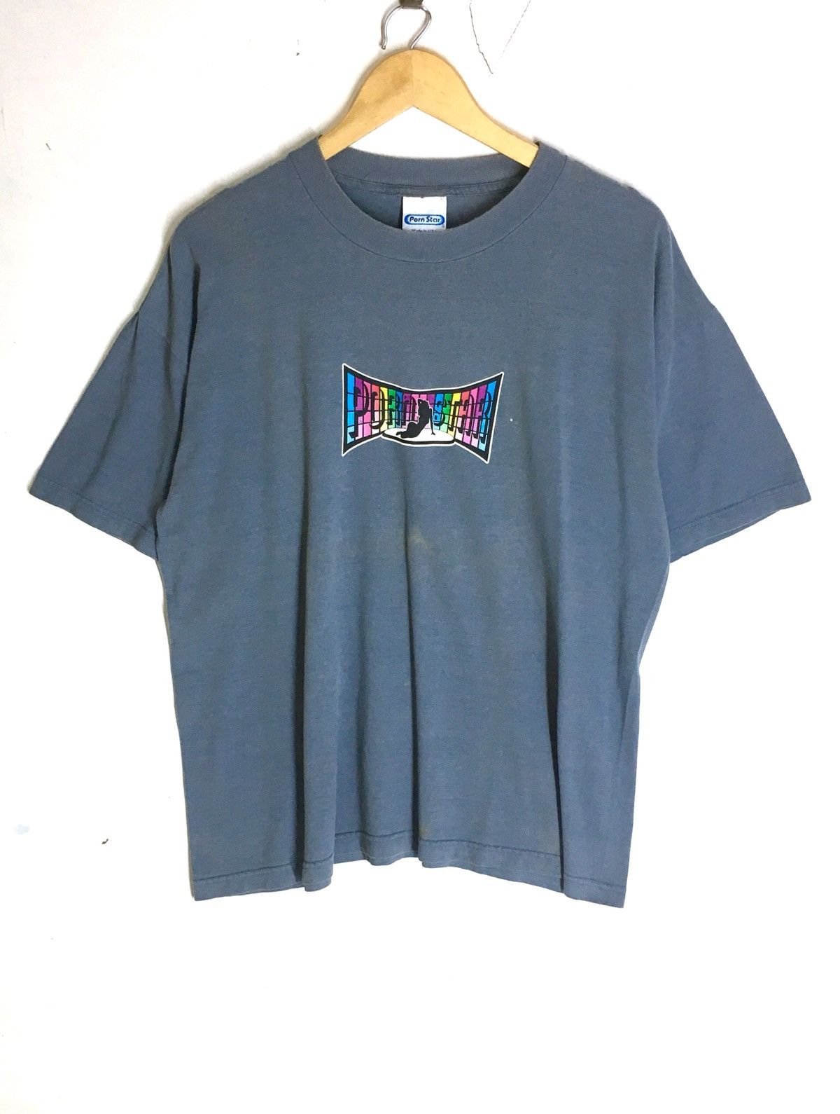 Rare Design Vintage Skate Porn Star T-shirt 1990s