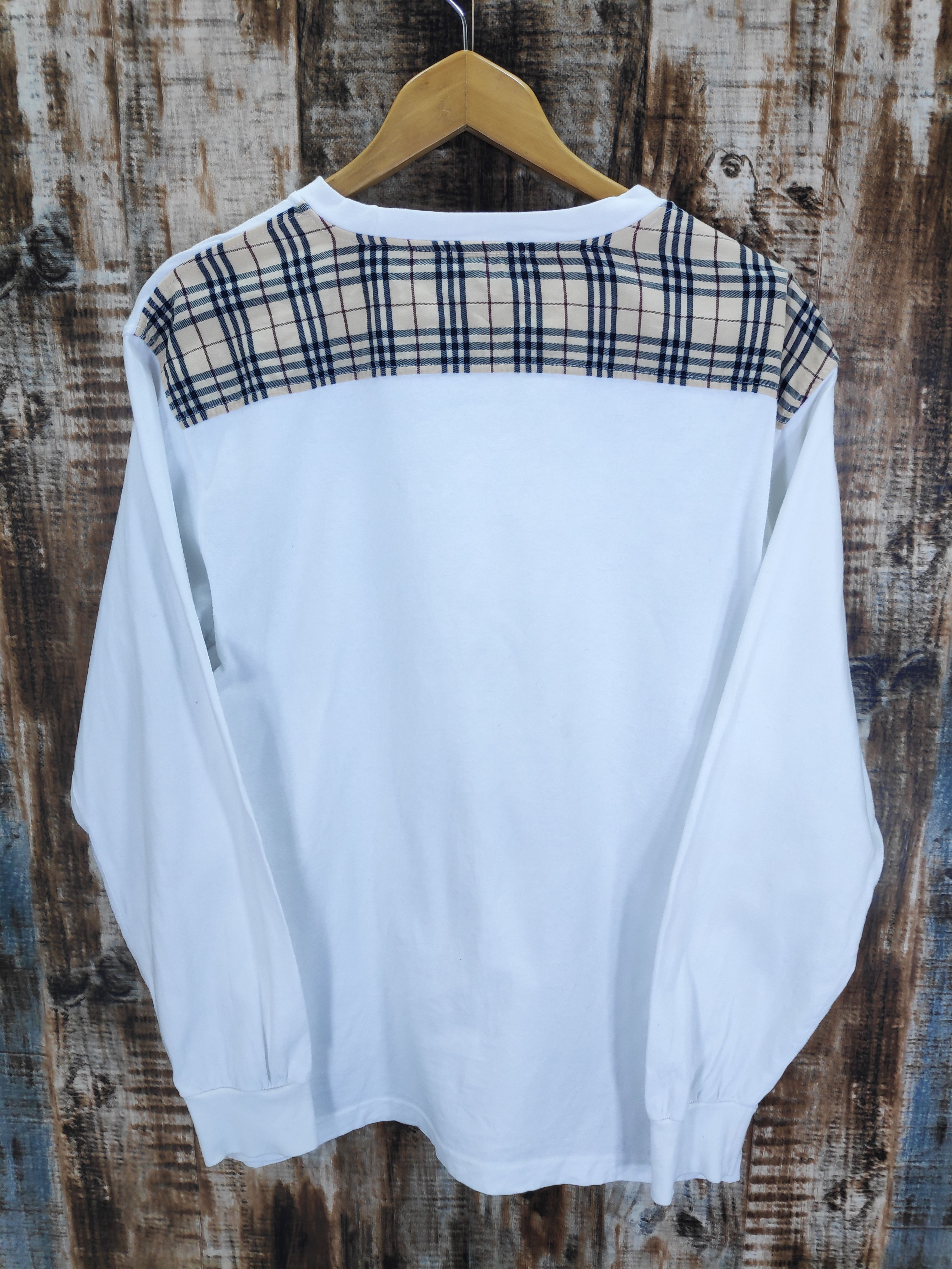 Burberry × Vintage Burberry Prorsum Nova Check Made in England Long Sleeve XL Size US XL / EU 56 / 4 - 5 Thumbnail
