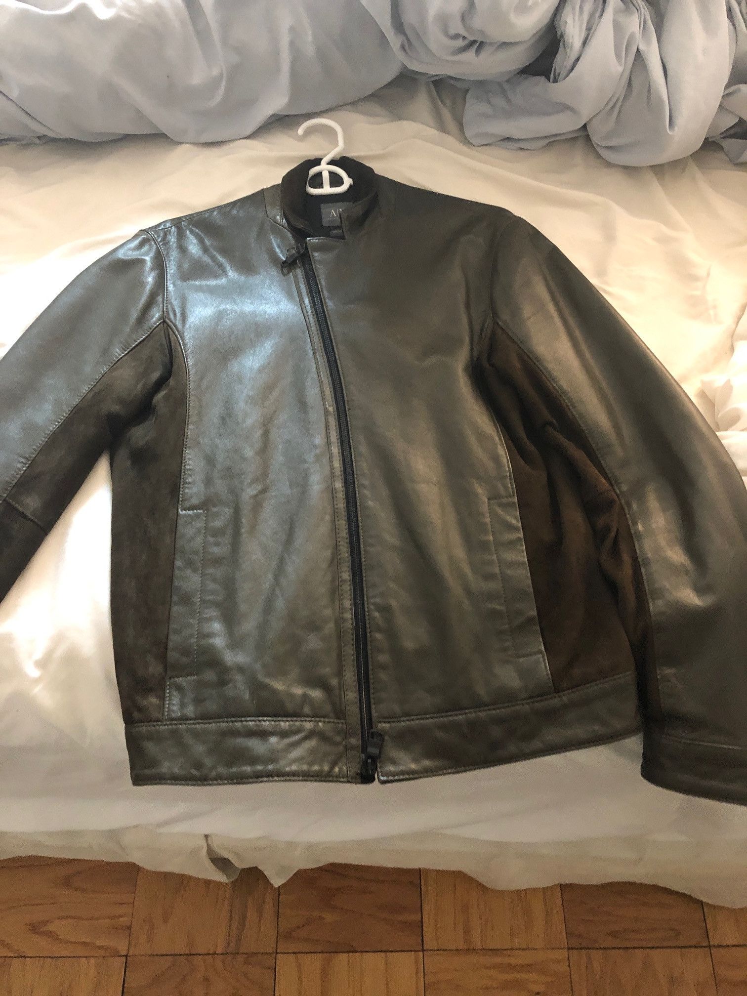 Armani Armani Exchange Leather Jacket Size US S / EU 44-46 / 1 - 1 Preview