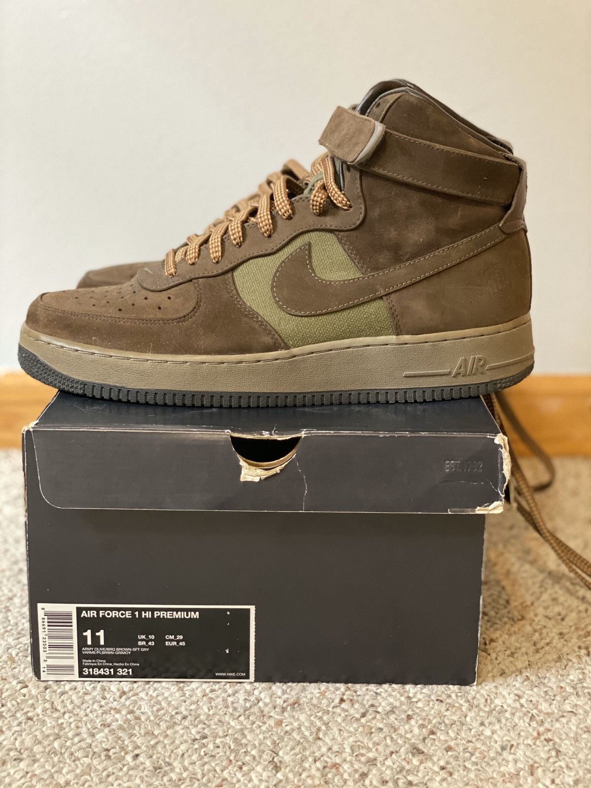 Nike Nike AF1 High Bobbito Beef and Broccoli | Grailed