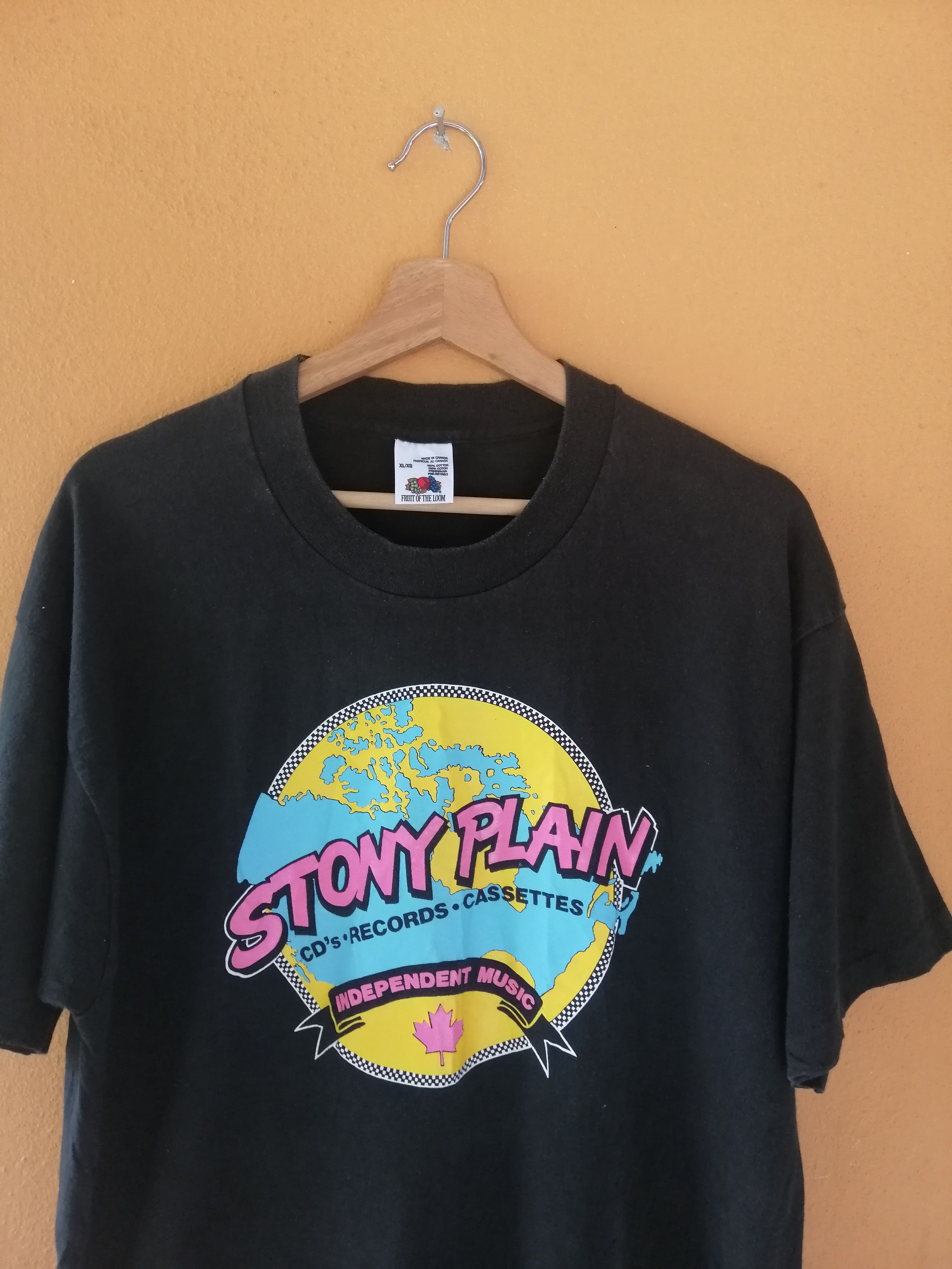 Vintage Rare Stony Plain Cd's Records Cassettes Indenpendent Music Size US L / EU 52-54 / 3 - 5 Thumbnail