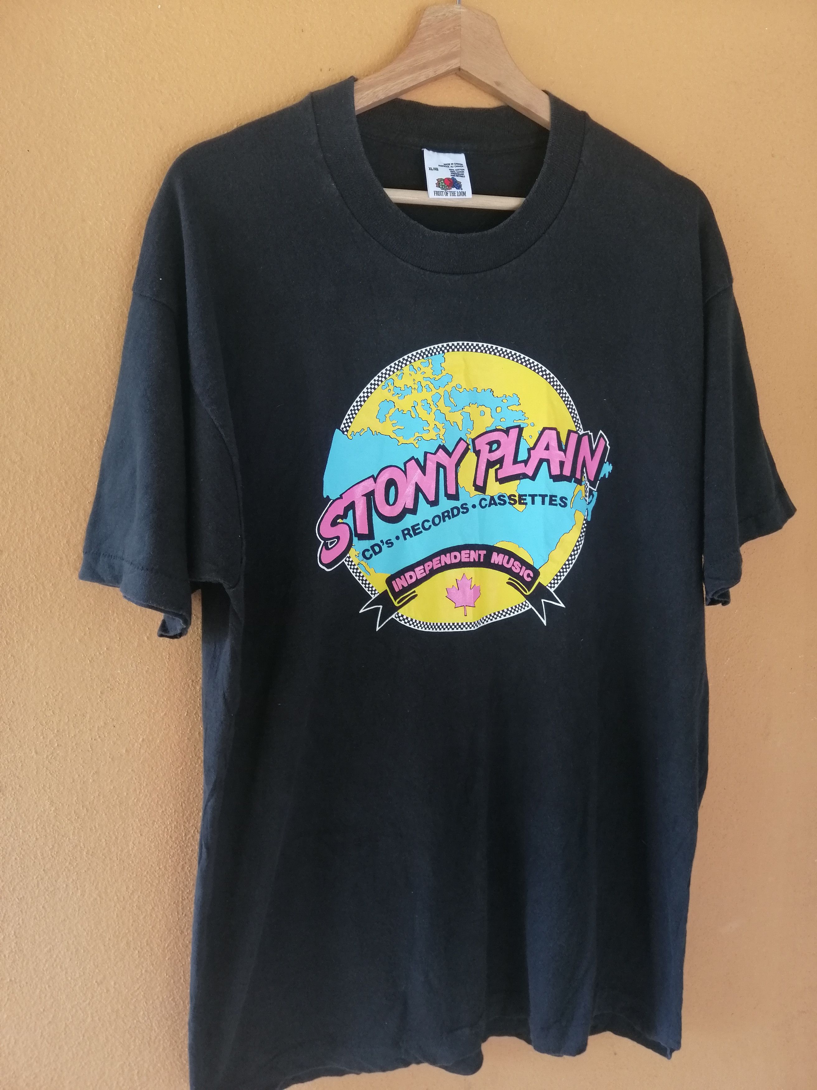 Vintage Rare Stony Plain Cd's Records Cassettes Indenpendent Music Size US L / EU 52-54 / 3 - 3 Thumbnail