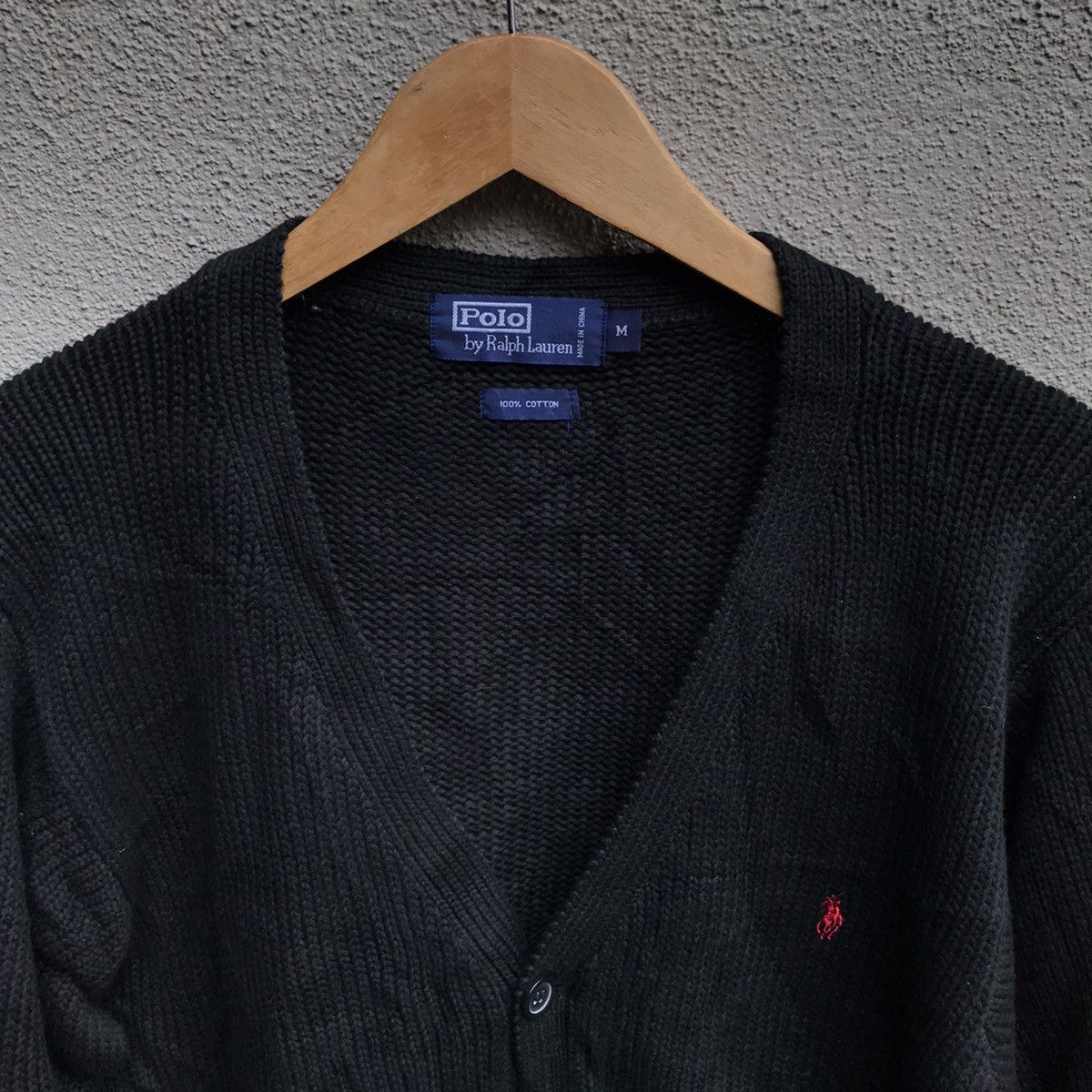 Polo Ralph Lauren Vintage POLO RALPH LAUREN Cardigan Knitwear pony logo black Size US L / EU 52-54 / 3 - 4 Thumbnail