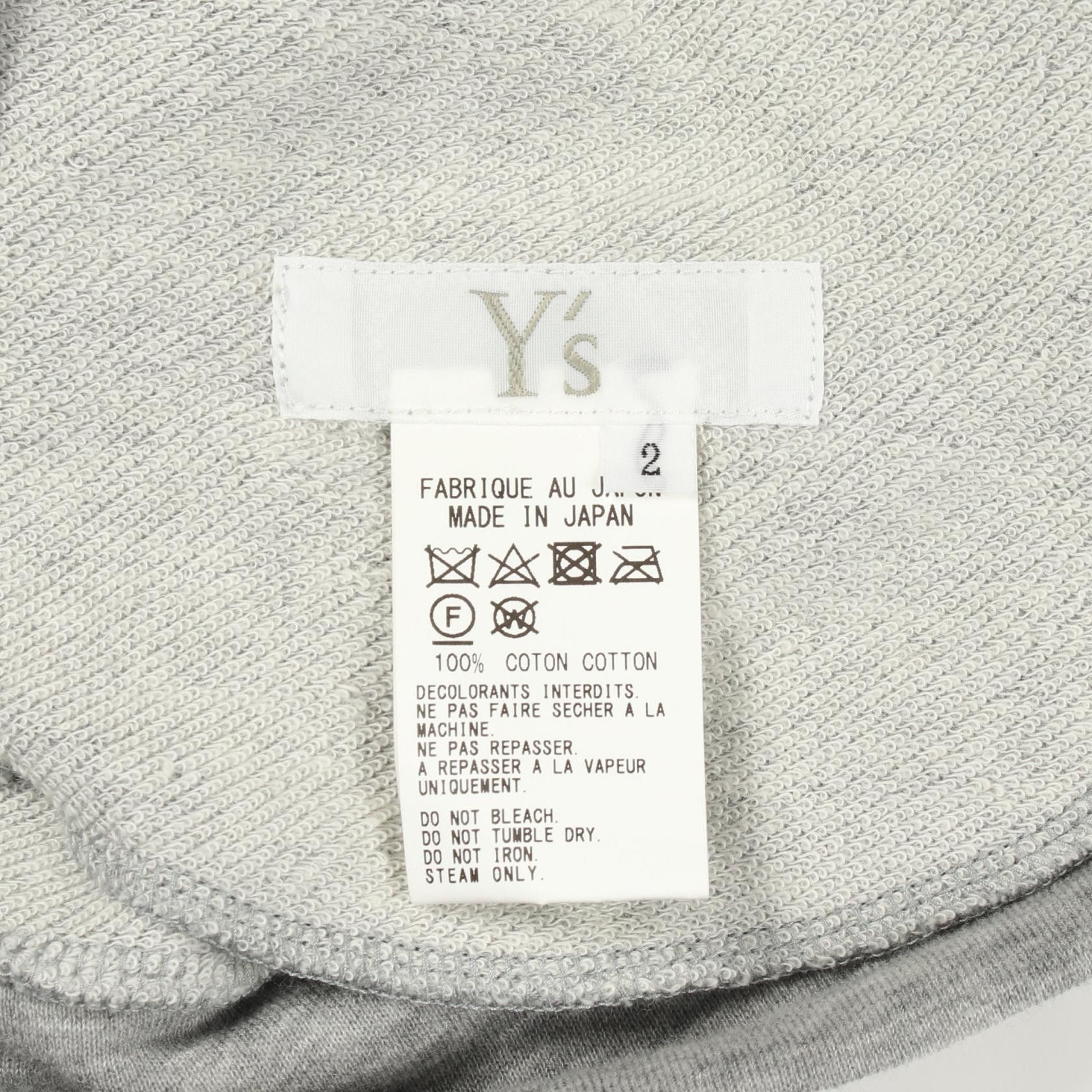 Yohji Yamamoto Y's Cotton Short Sleeve T-Shirt Gray Size 2 Size M / US 6-8 / IT 42-44 - 3 Thumbnail