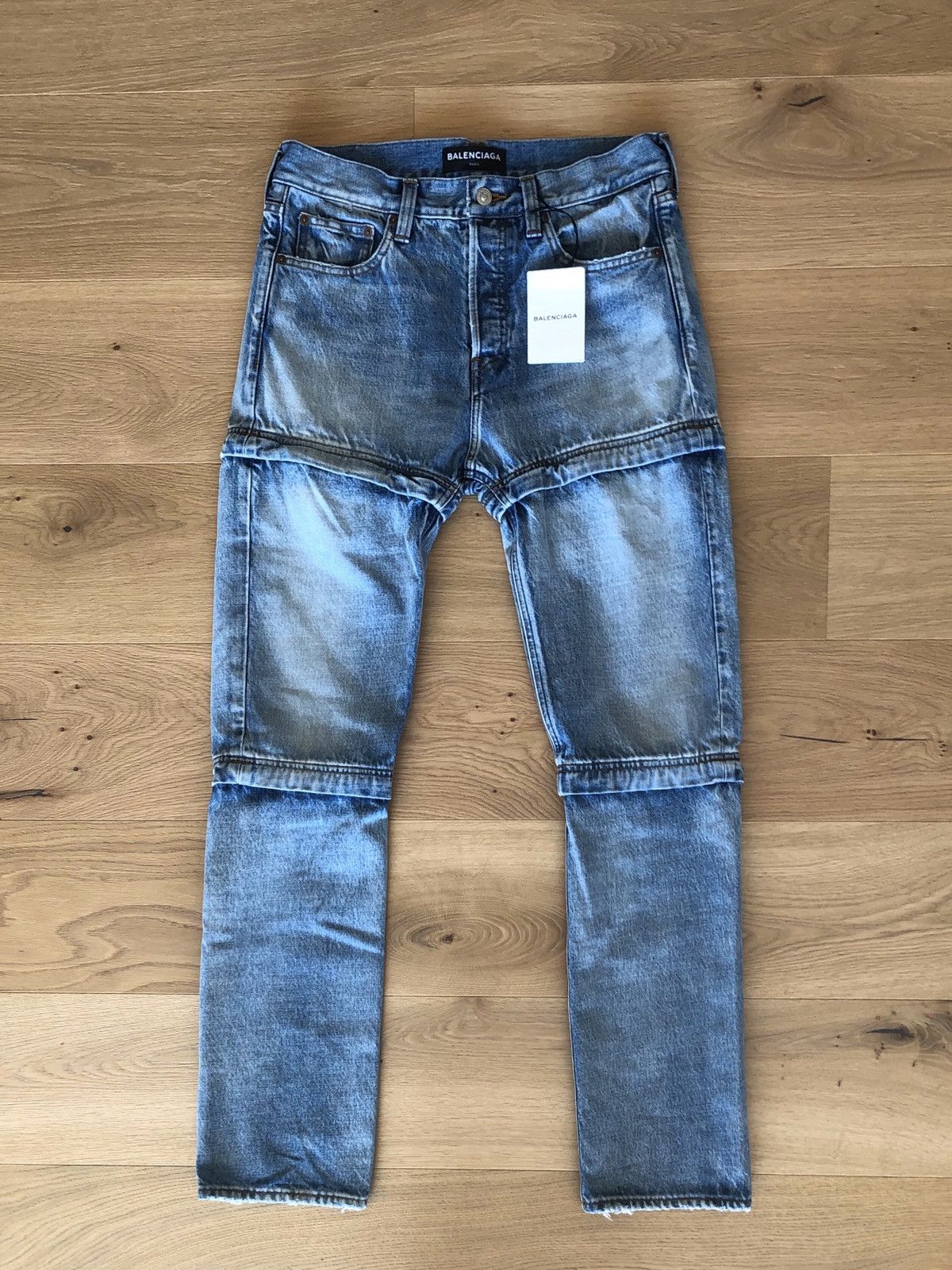 Balenciaga multi zip jeans best sale