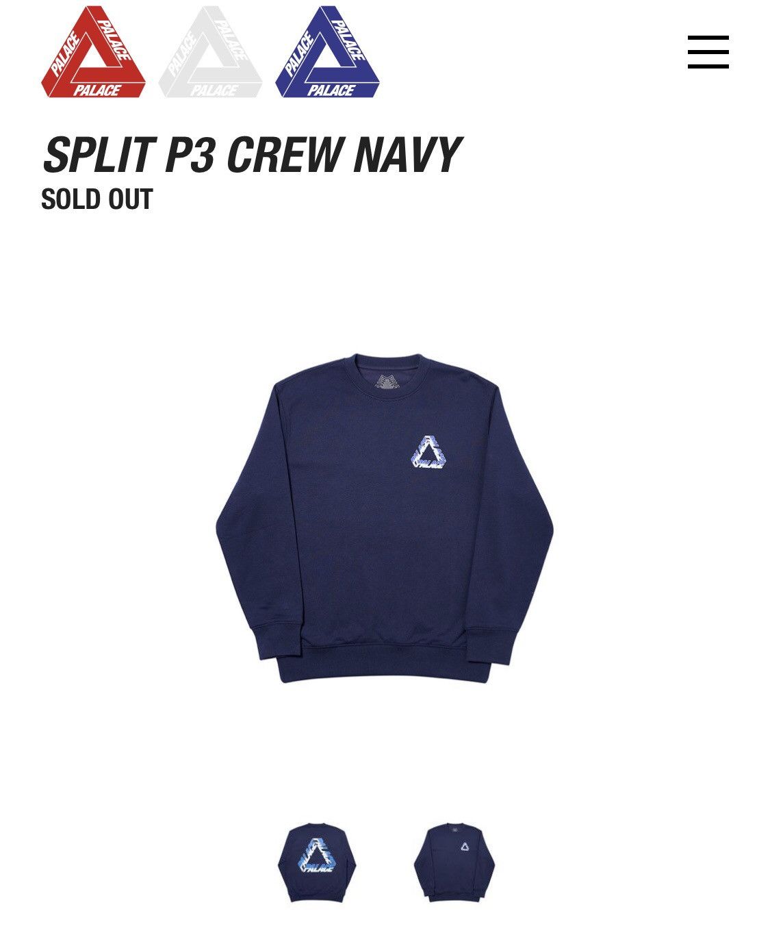 Palace P 3 Crew | Grailed