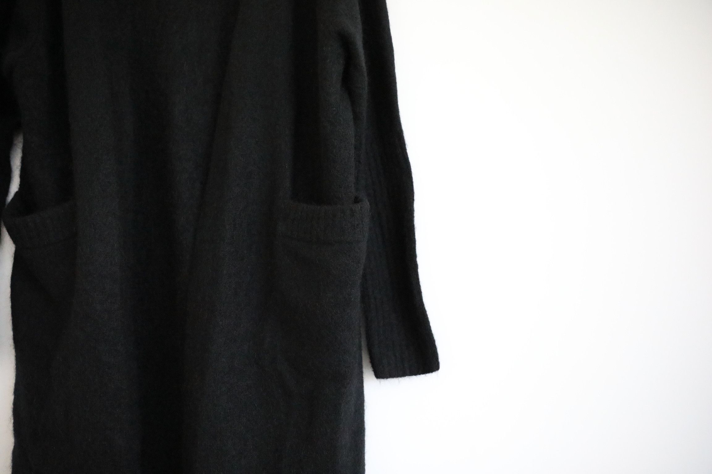 Acne Studios Acne Black Mohair Long Cardigan Size US M / EU 48-50 / 2 - 2 Thumbnail