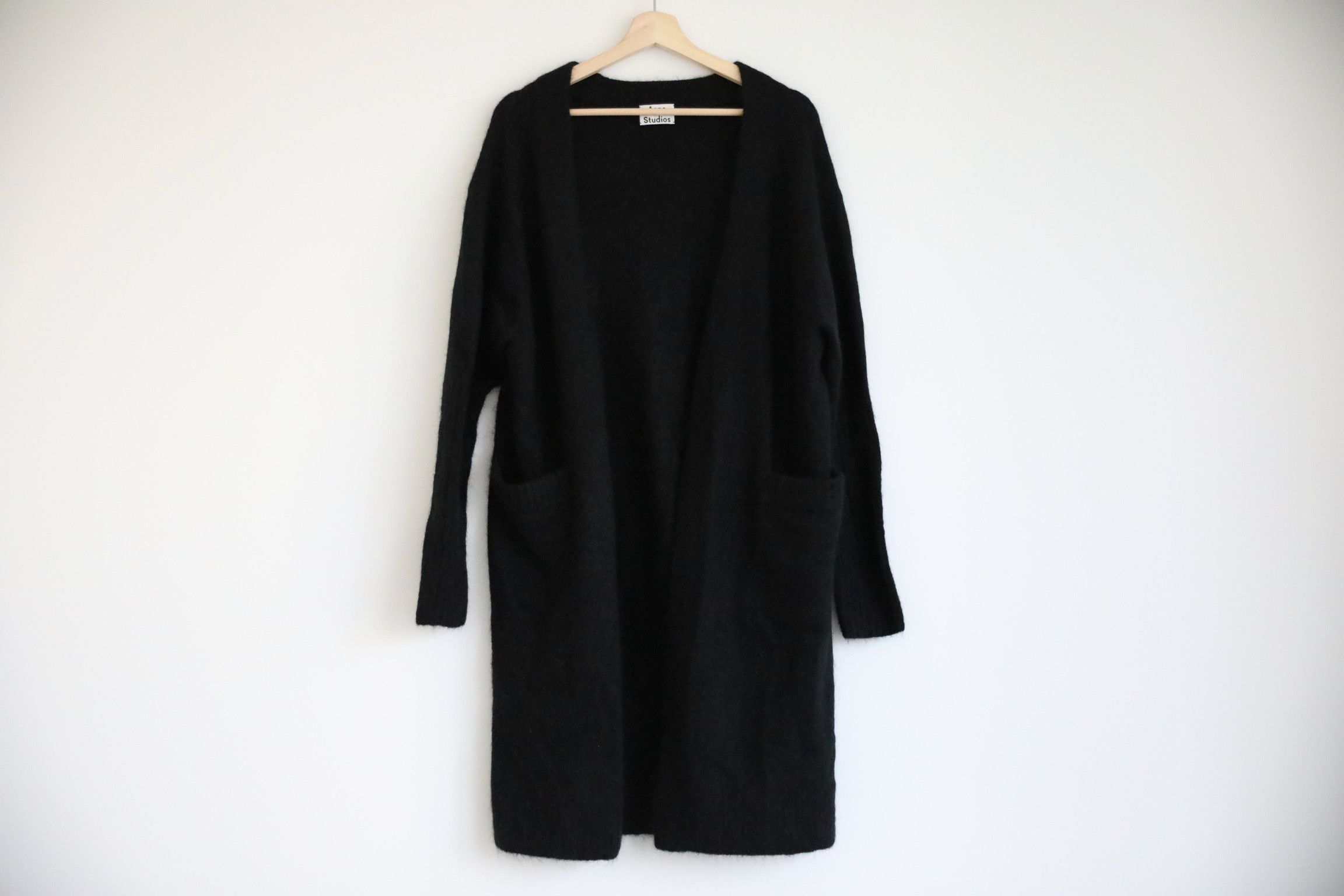 Acne Studios Acne Black Mohair Long Cardigan Size US M / EU 48-50 / 2 - 1 Thumbnail