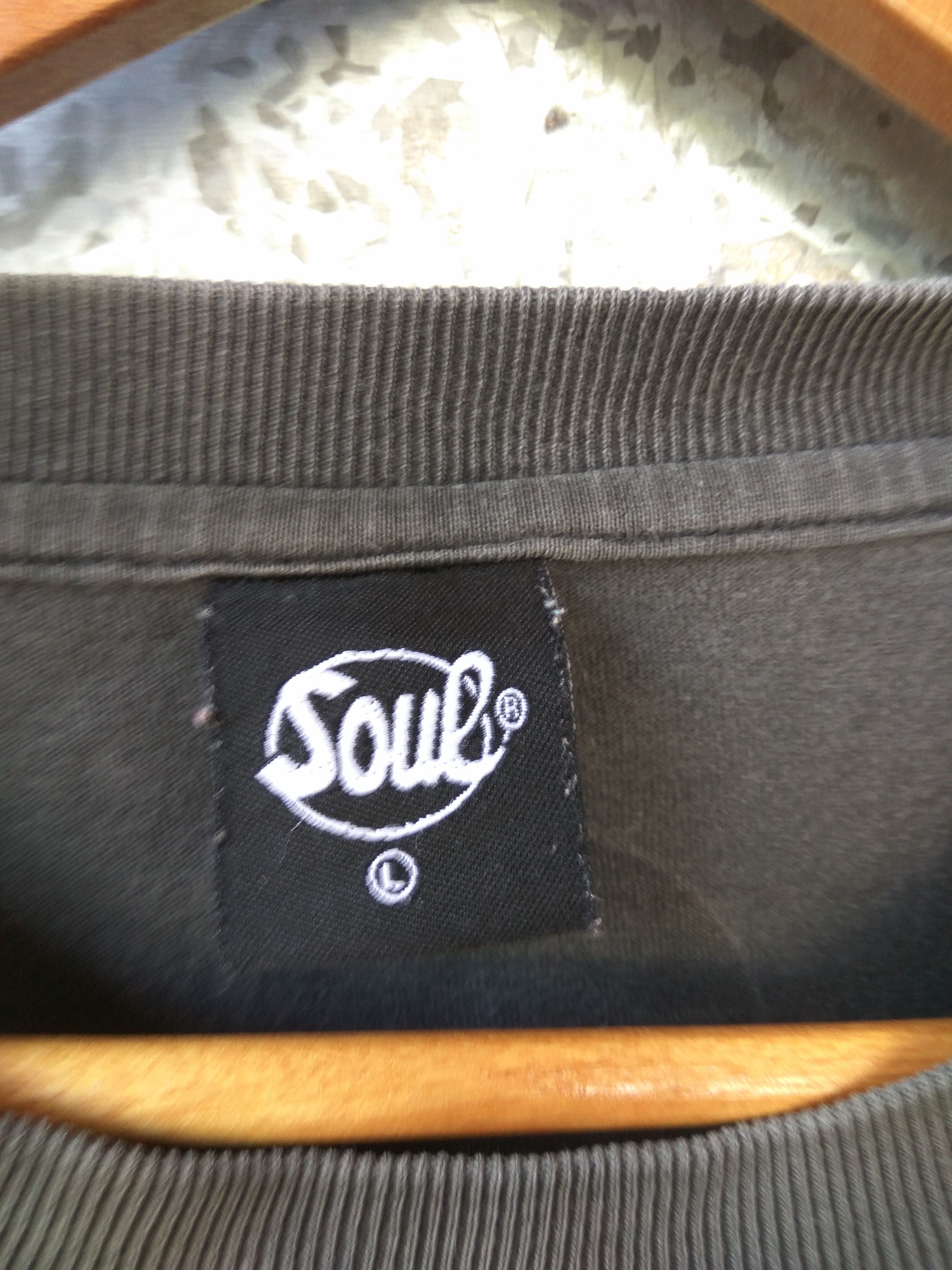 Vintage Vintage SOUL T shirt side tape Size US L / EU 52-54 / 3 - 5 Thumbnail