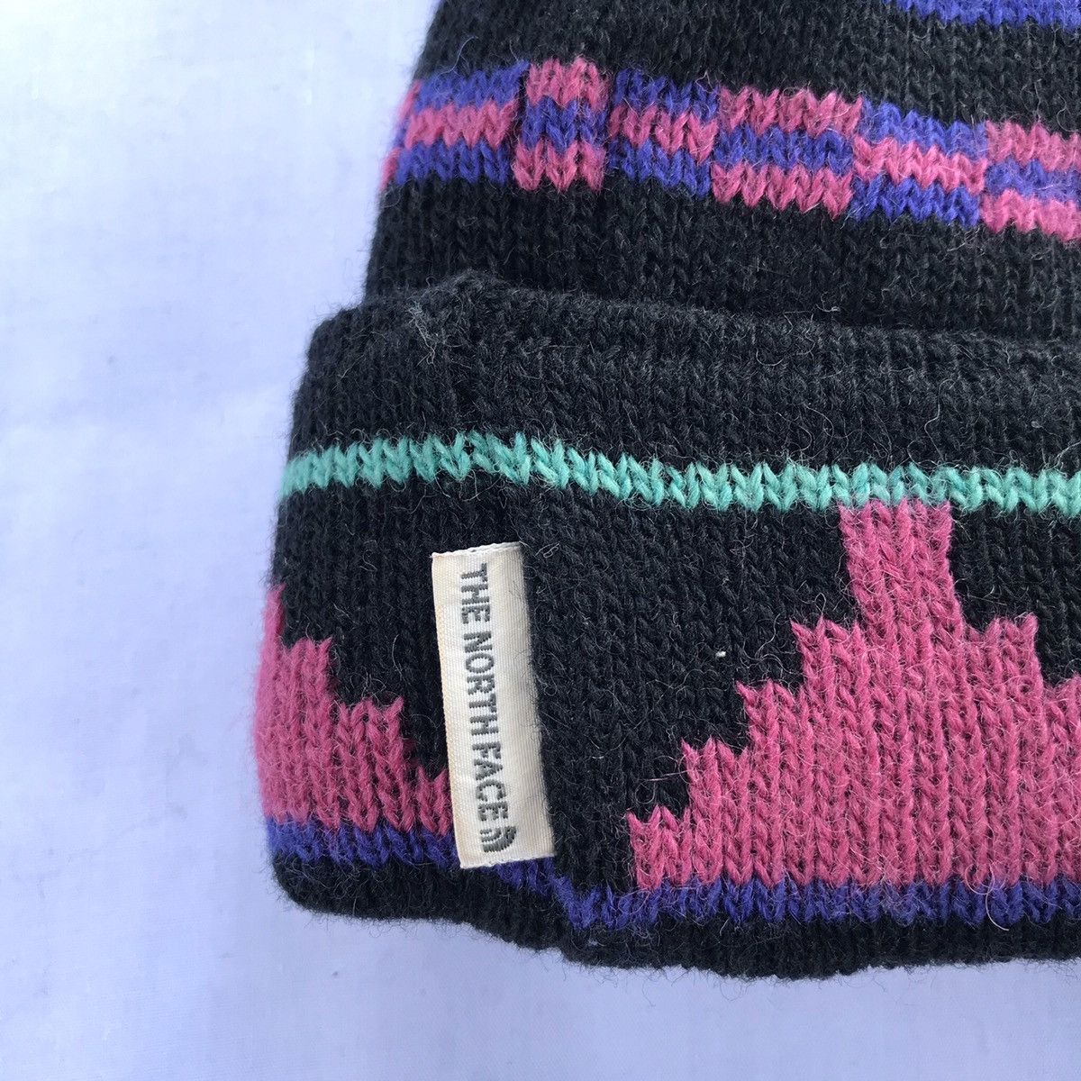 The North Face Vintage THE NORTH FACE Beanie snowcap aztec native Size ONE SIZE - 3 Thumbnail