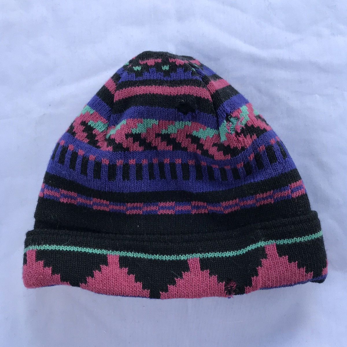 The North Face Vintage THE NORTH FACE Beanie snowcap aztec native Size ONE SIZE - 2 Thumbnail