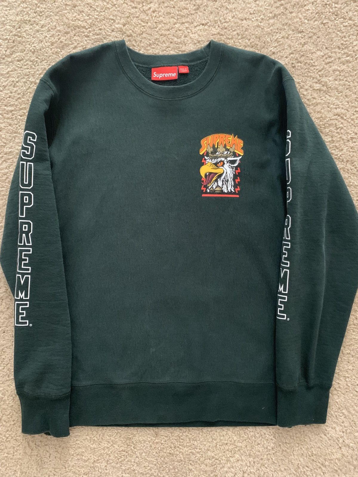 トップス Supreme Sean Cliver Eagle Crewneck Supreme | Shirts | Rare Vintage Supreme Sean Cliver Eagle