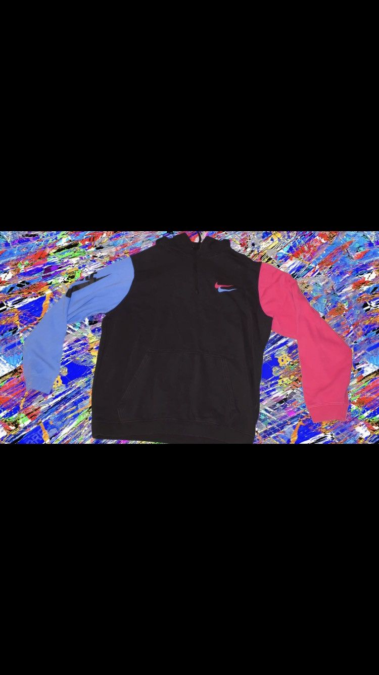 Nike city brights hoodie pink and blue hotsell