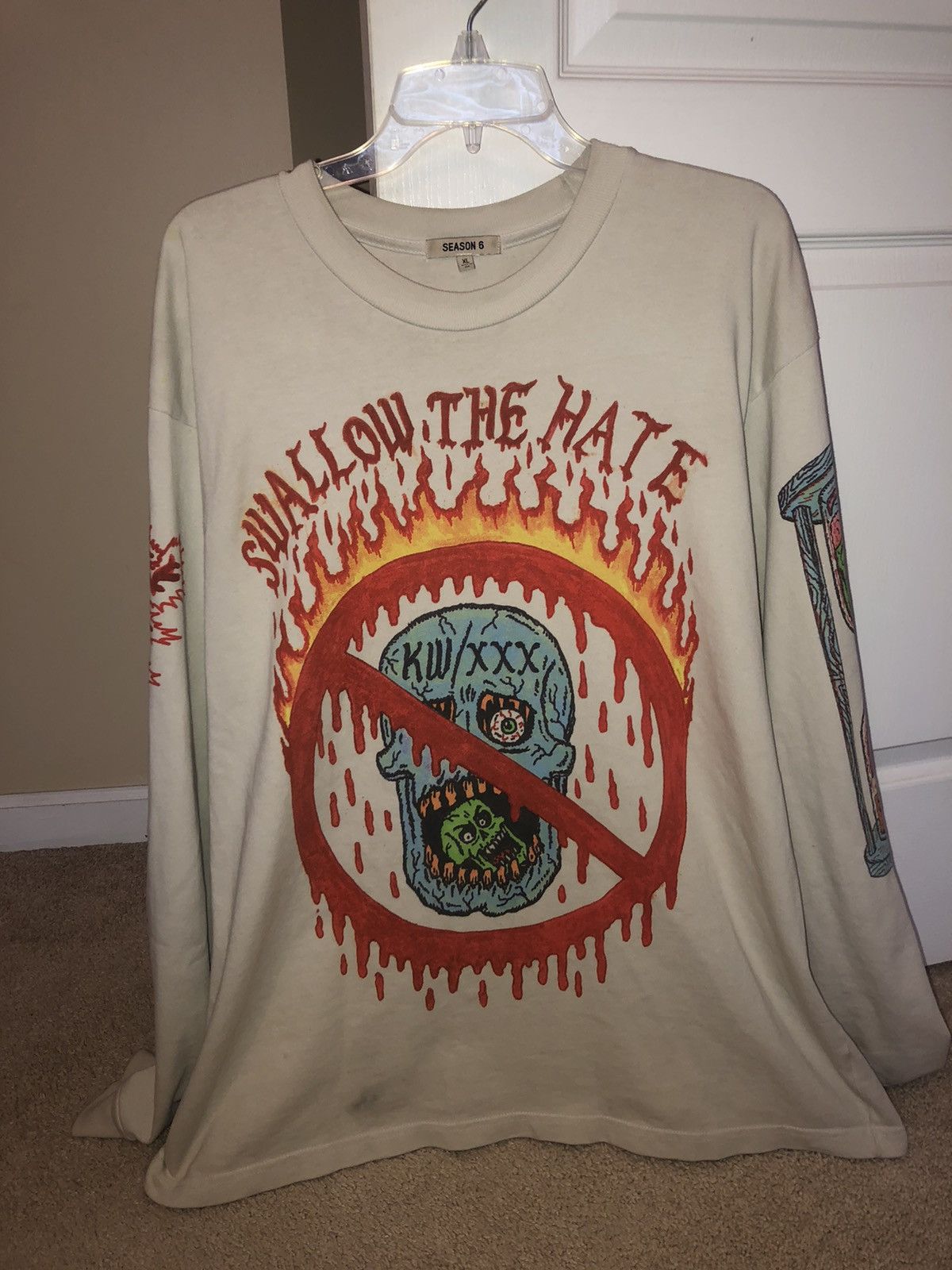 Yeezy Season Kanye west xxxtentacion swallow the hate long sleeve