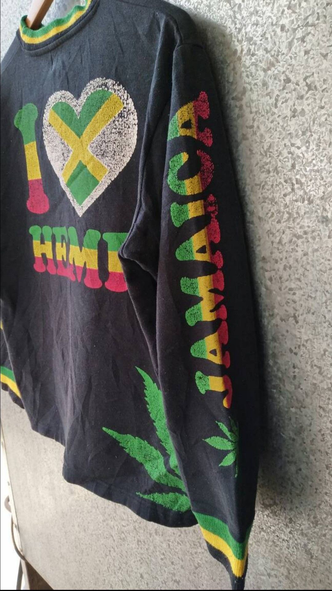 Hoodlamb Vintage I Love Hemp Jamaica multicolour crewneck snoop dog Size US L / EU 52-54 / 3 - 4 Thumbnail