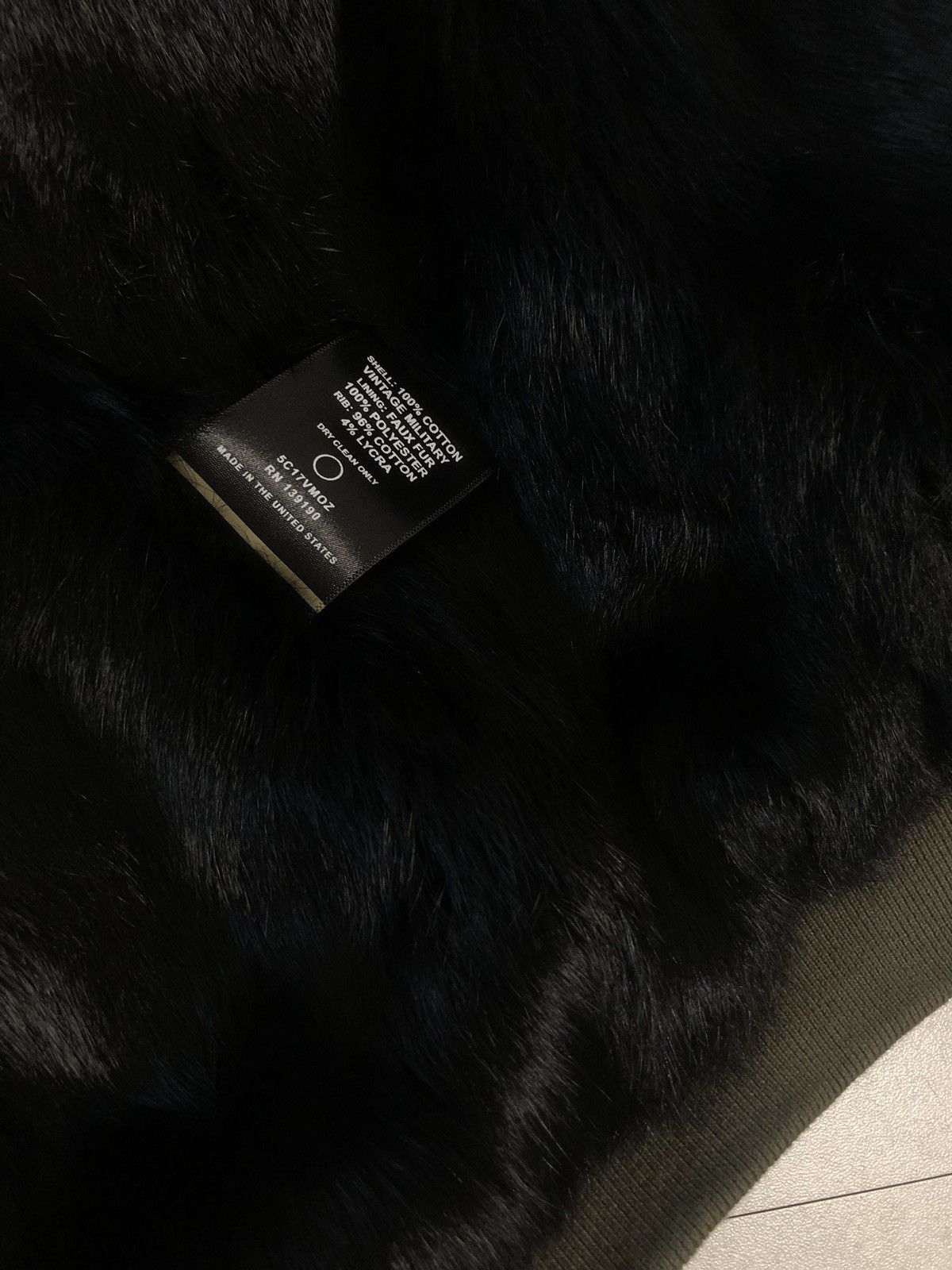 Fear of God Vintage Military Faux Rabbit Fur Hoodie | Grailed