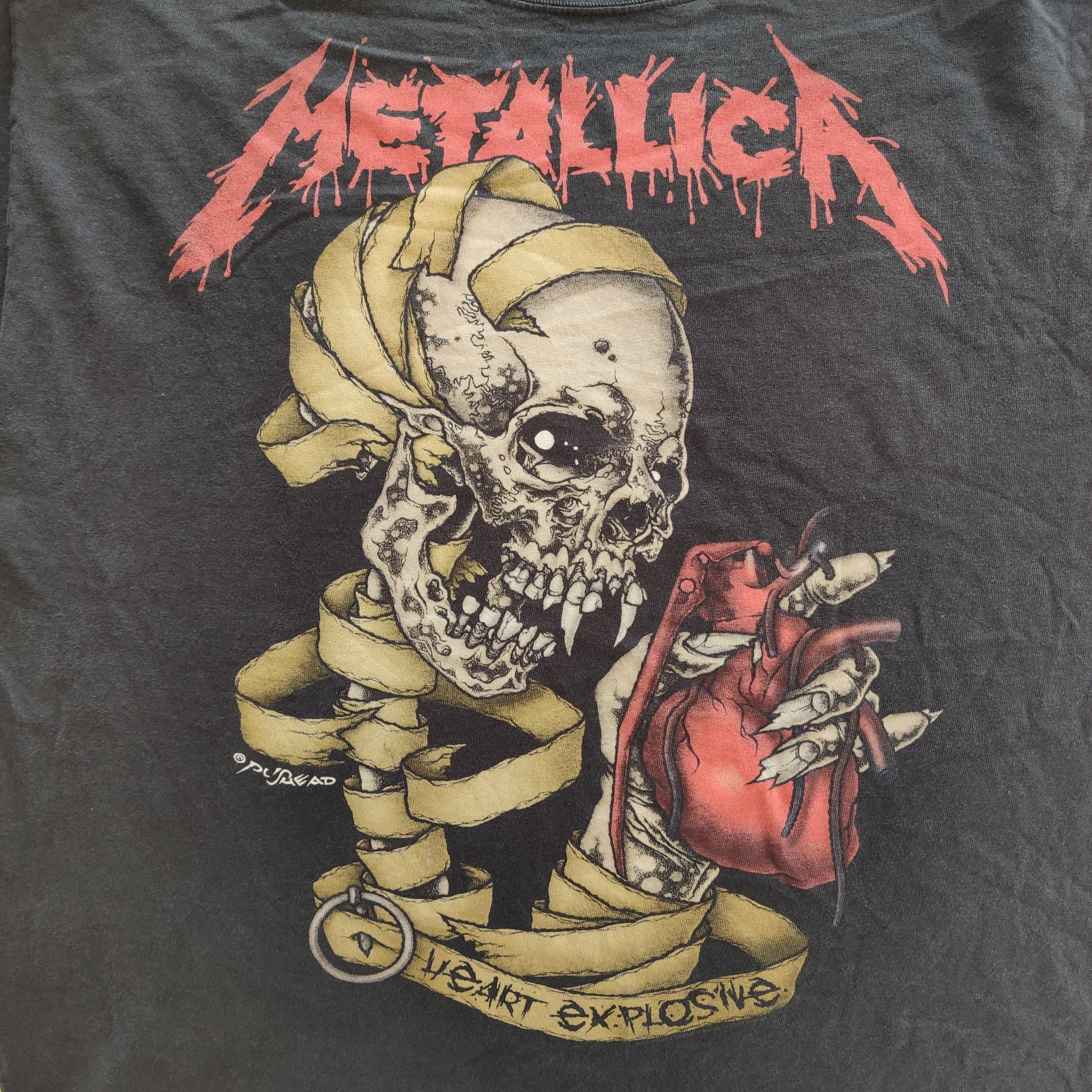 希少 00's LLICA PUSHEAD TOUR 2004 Tシャツ 古着 00s METALLICA × Pushead 「soon you'll please their