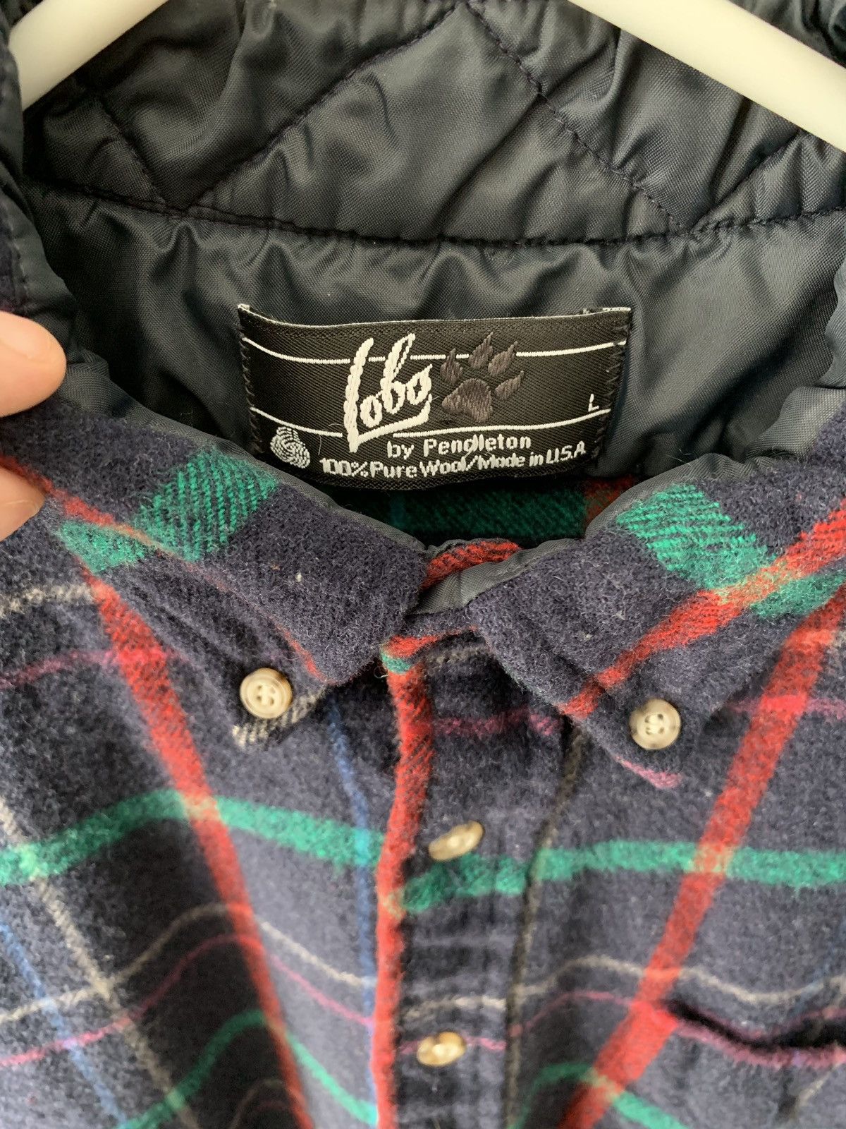 Pendleton PENDLETON Lobo L Shirt Wool Plaid Made in USA Size US L / EU 52-54 / 3 - 3 Thumbnail