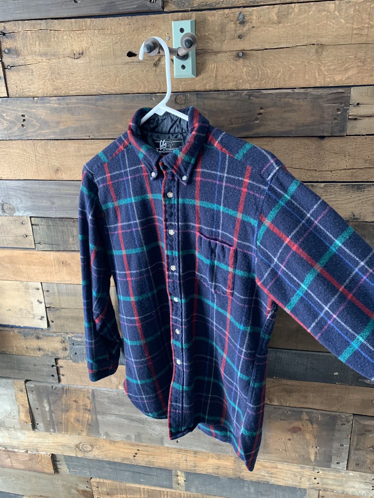 Pendleton PENDLETON Lobo L Shirt Wool Plaid Made in USA Size US L / EU 52-54 / 3 - 1 Thumbnail