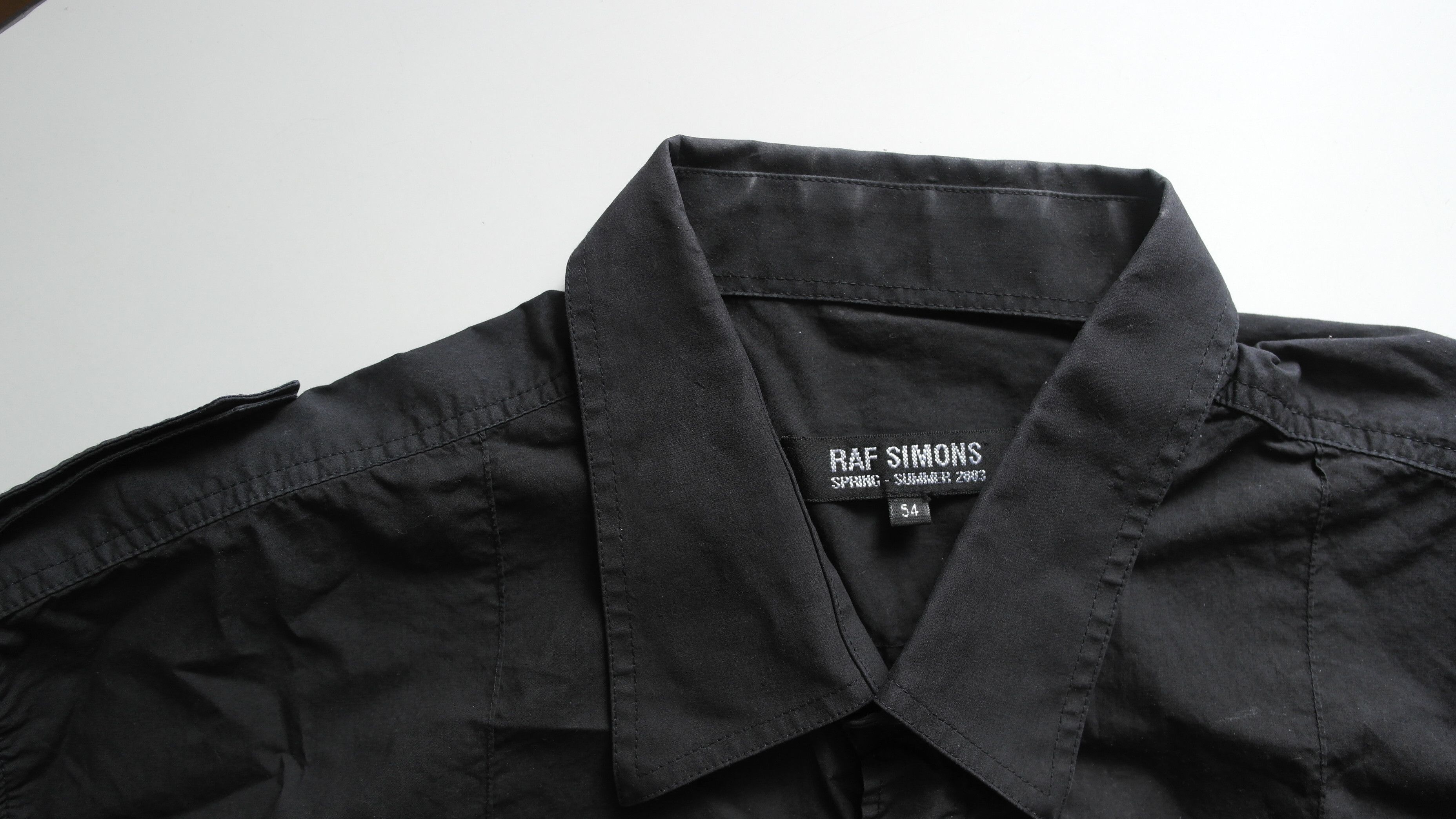 Raf Simons raf simons summer 2003 military shirt. sz.54