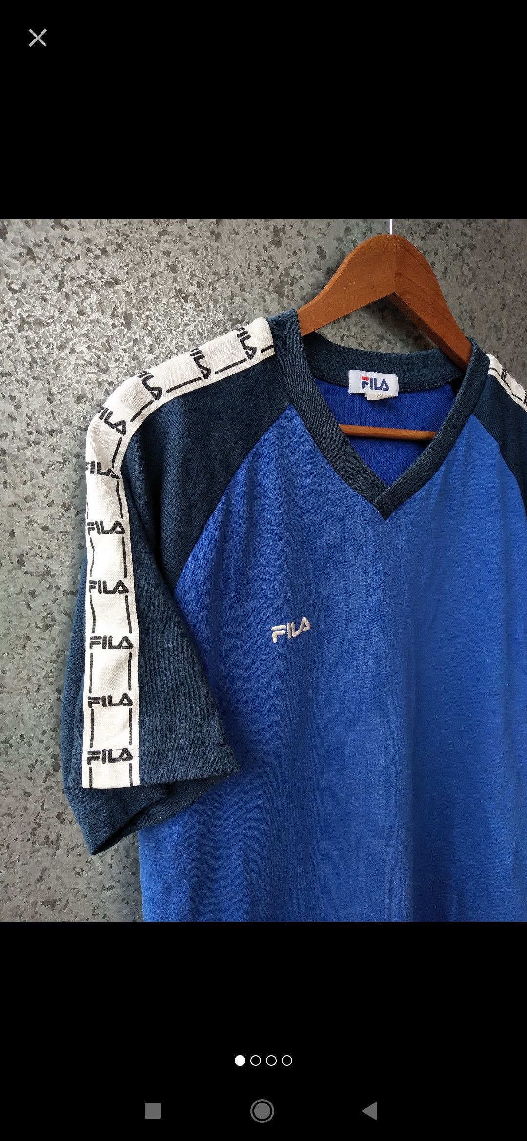 Fila 🔥 Vintage 90s Vintage FILA Side tape t shirt Size US L / EU 52-54 / 3 - 1 Thumbnail