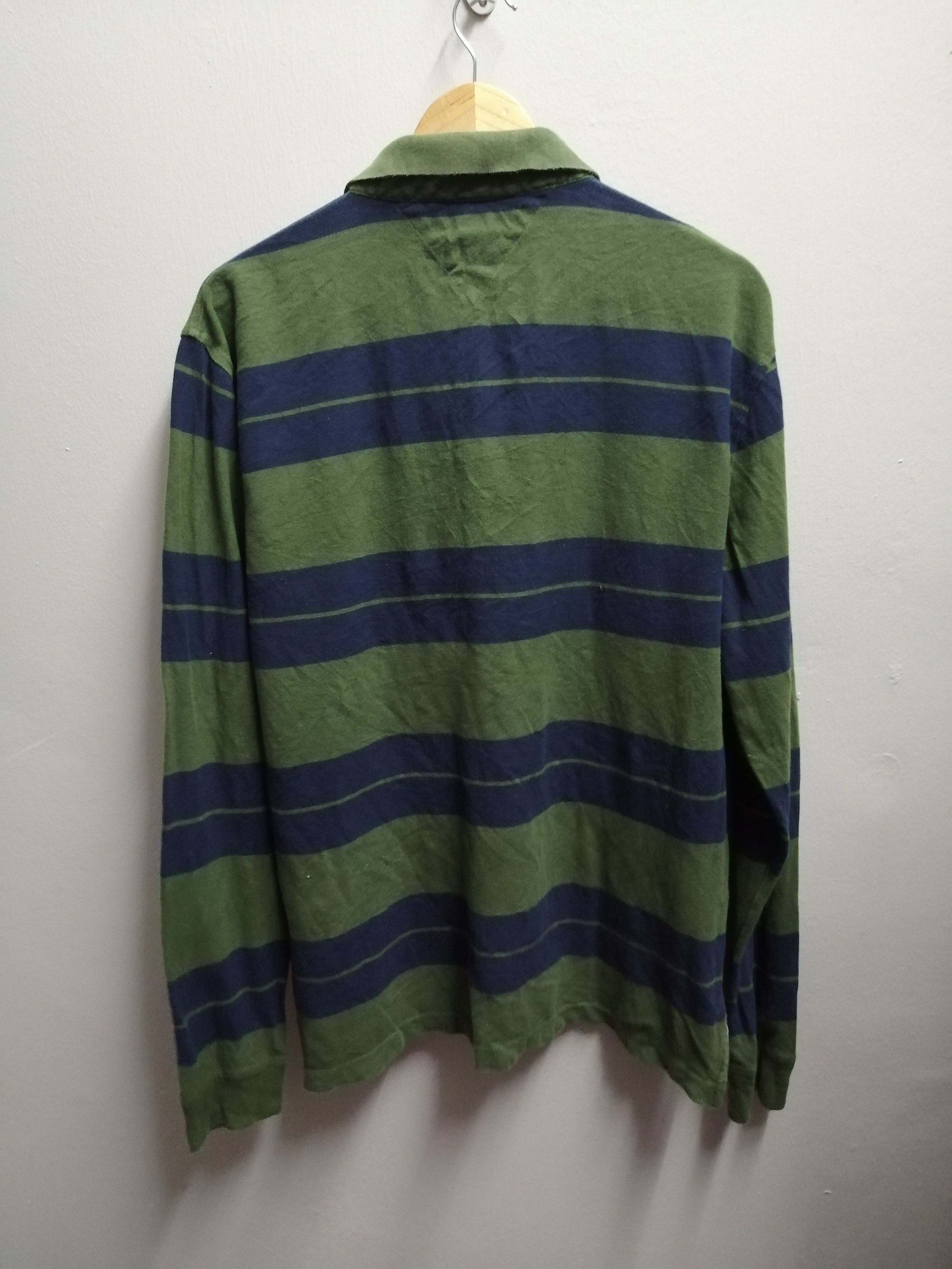 Tommy Hilfiger Tommy Hilfiger Striped Long Sleeve Polo Shirt Size L Size US L / EU 52-54 / 3 - 3 Thumbnail