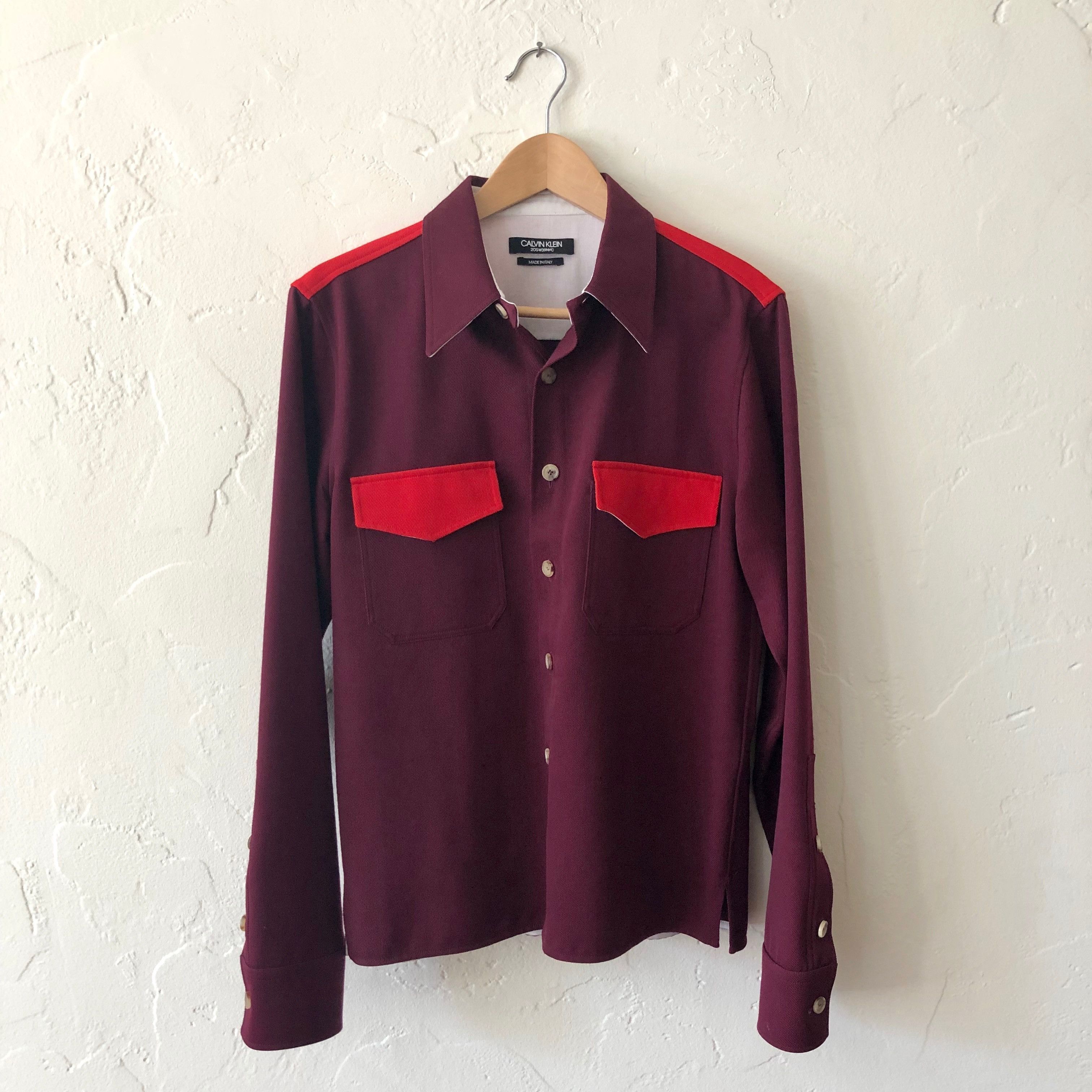 CALVIN KLEIN 205W39NYC TWO TONE WESTERN SHIRT – AFTERLIFE MODE