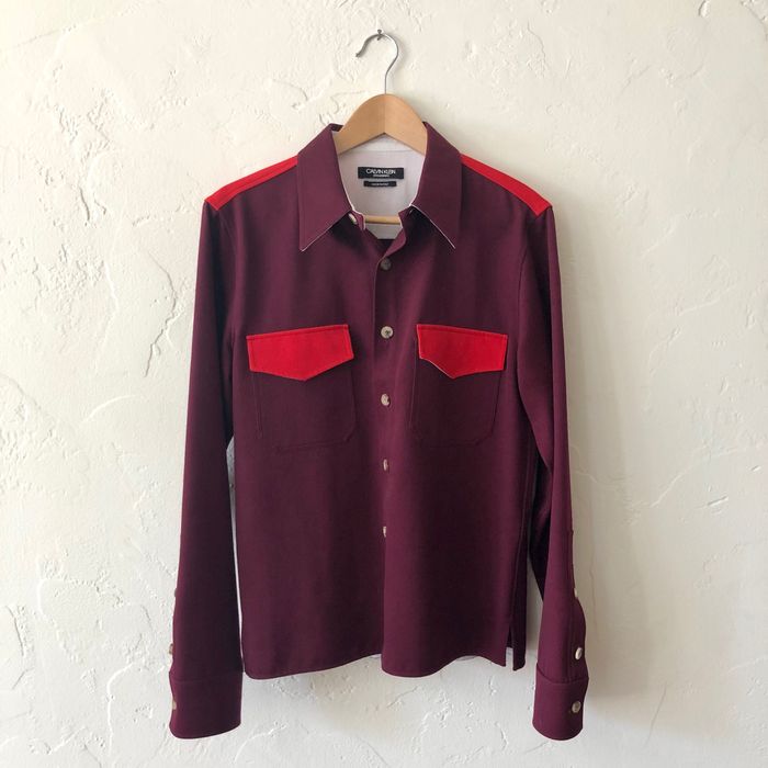 Raf Simons Fall 2017 Wool Twill Western Shirt Calvin Klein