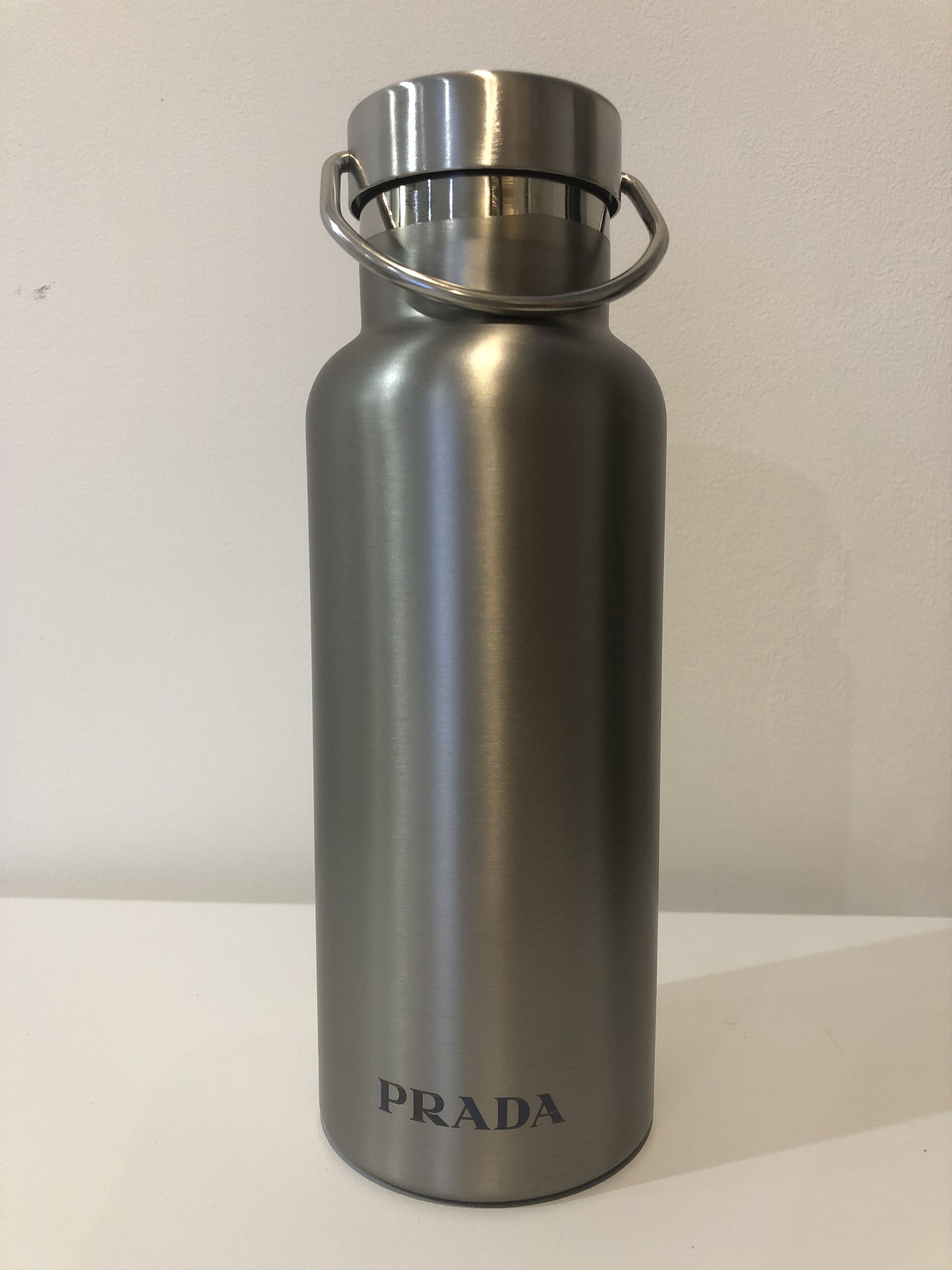 Stainless Steel Bottle in Silver - Prada