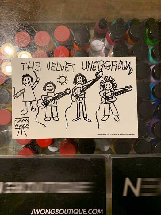 The velvet underground supreme 2024 sticker