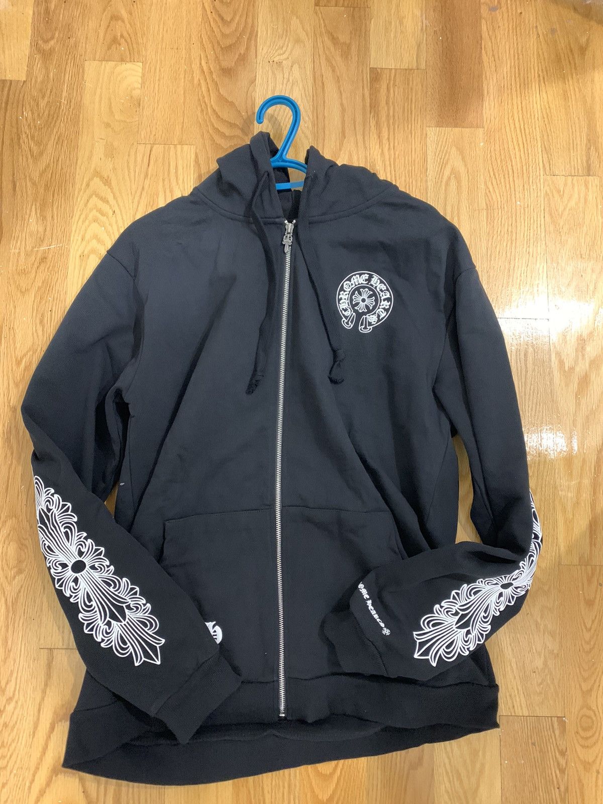 大人気 CHROME HEARTS Las Vegas Zip Up Hoodie ジップ パーカー Buy Chrome Hearts Las Vegas Exclusive Zip Up 'Black' - 1383