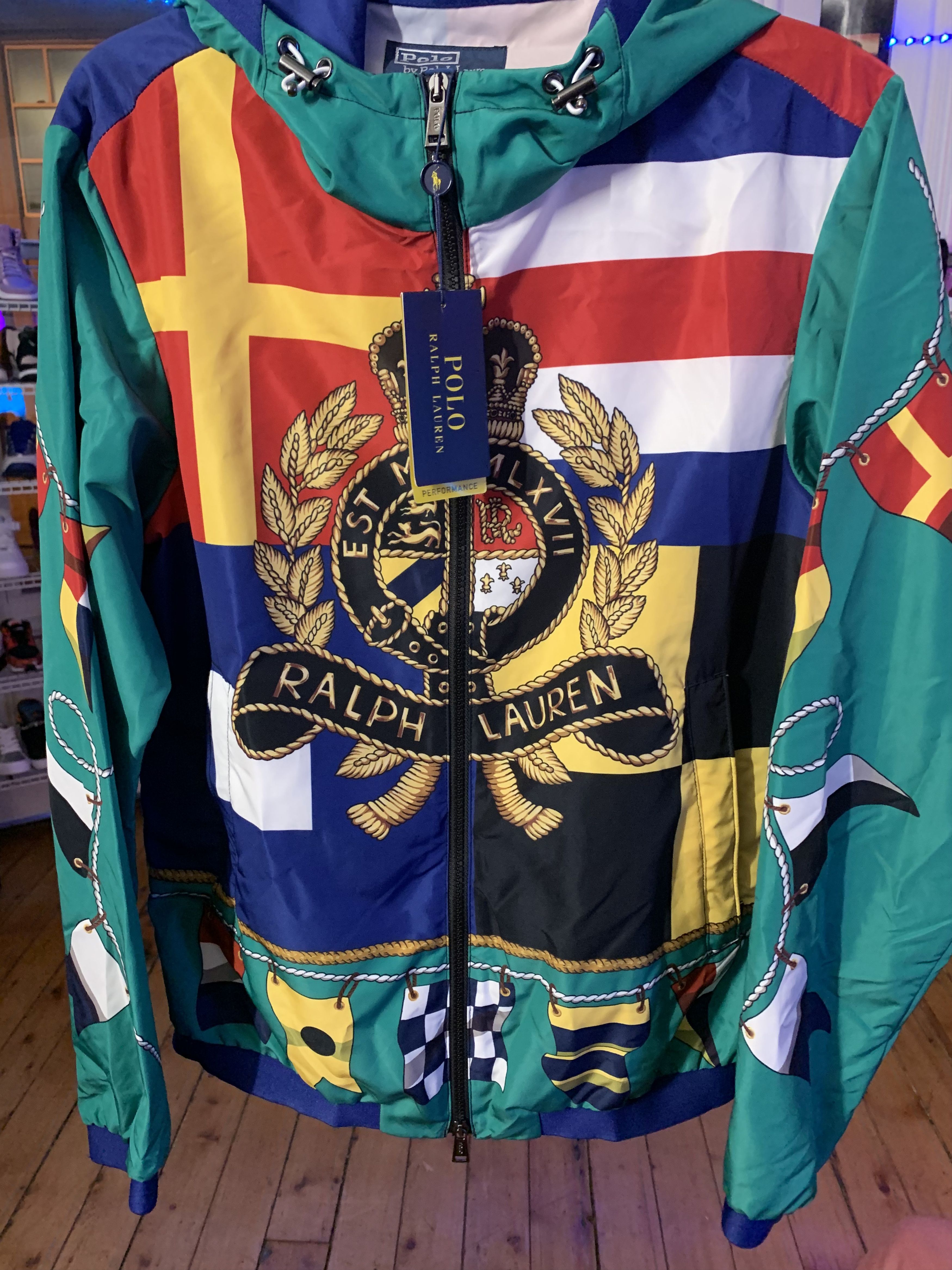 Polo crest windbreaker online