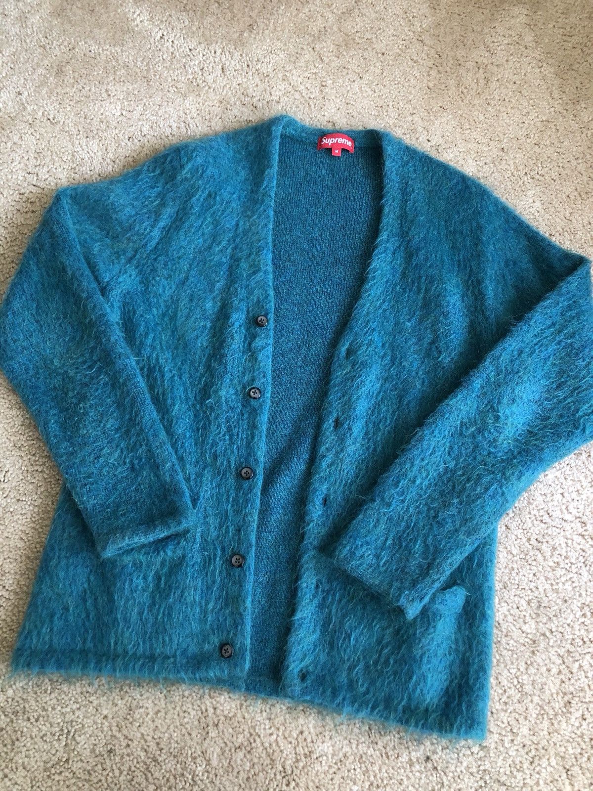 Supreme Supreme Heather Mohair cardigan FW15 | Grailed