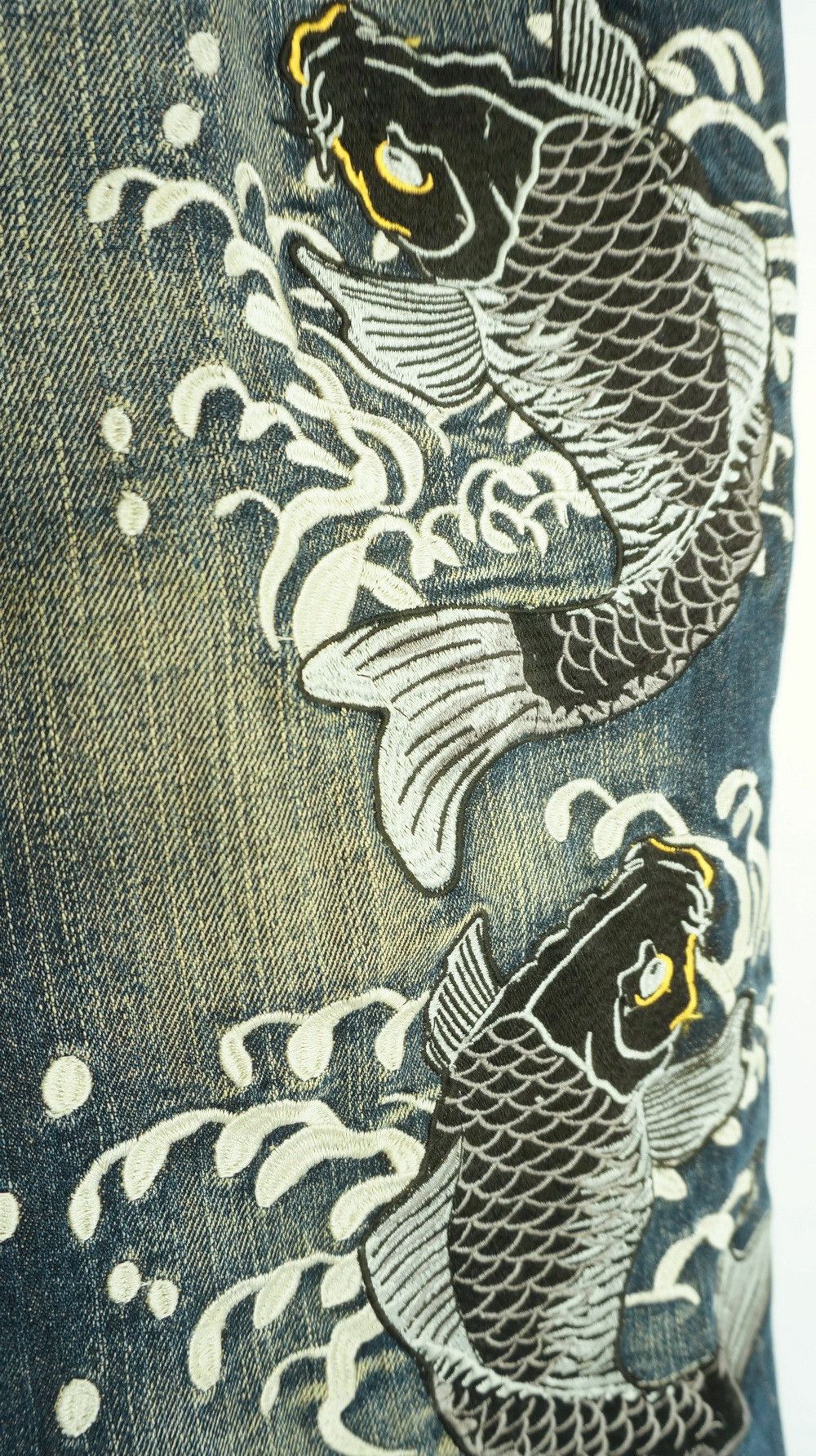 Kapital DOMINATE HANDCRAFTED SUKAJAN EMBROIDERED KOI FISH & LOTUS Size US 32 / EU 48 - 7 Thumbnail