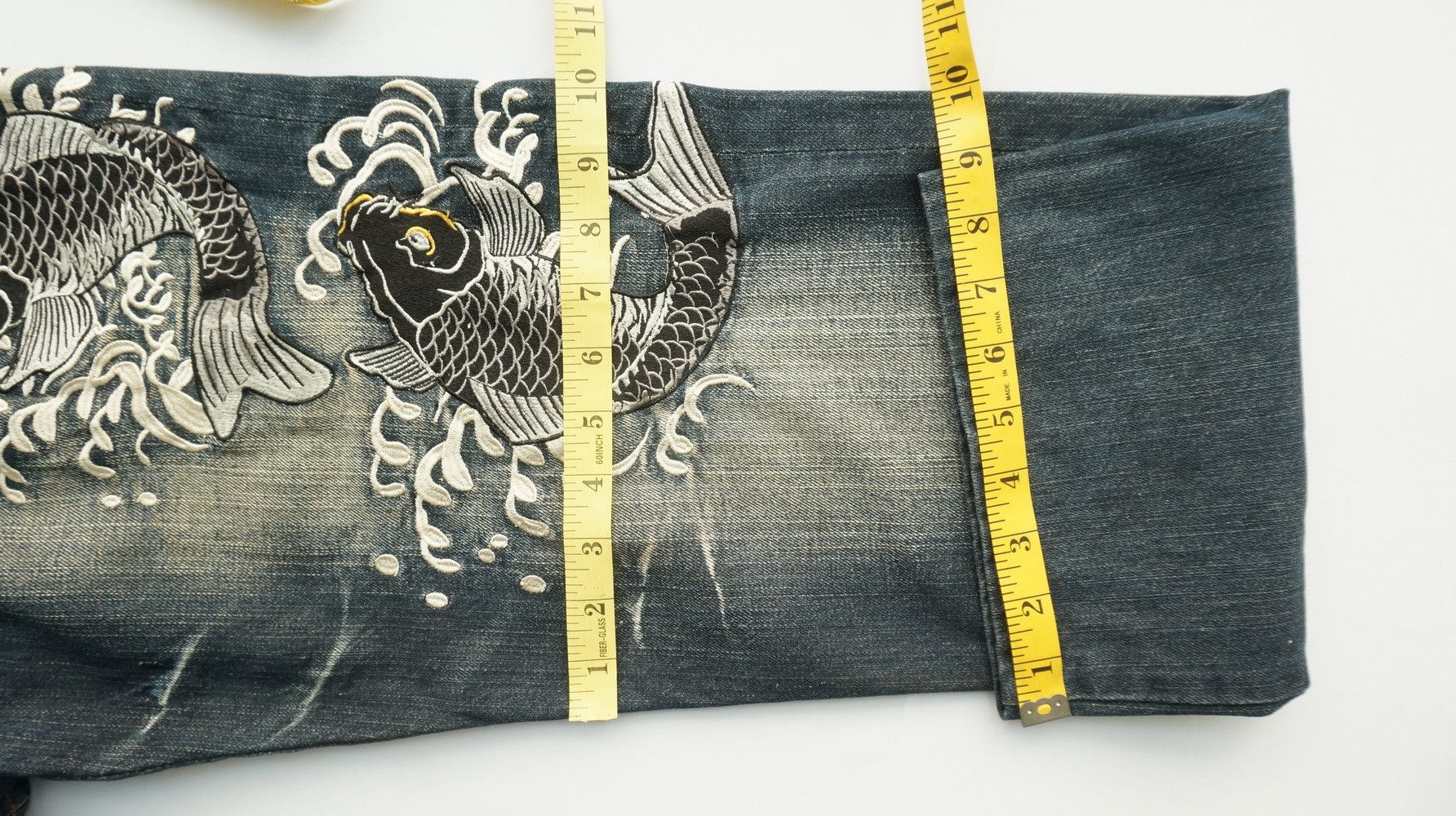 Kapital DOMINATE HANDCRAFTED SUKAJAN EMBROIDERED KOI FISH & LOTUS Size US 32 / EU 48 - 16 Thumbnail