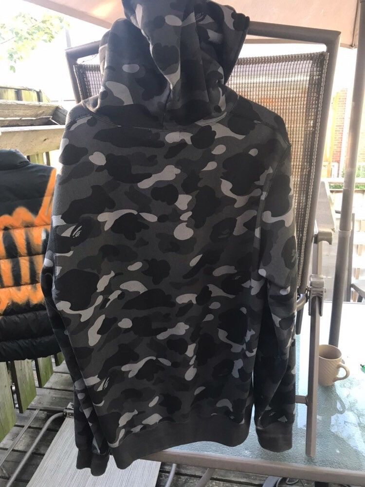 bape Swarovski hoodie　ラインストーン　パーカー BAPE 2014 Swarovski Shark full zip hoodie Black A Bathing